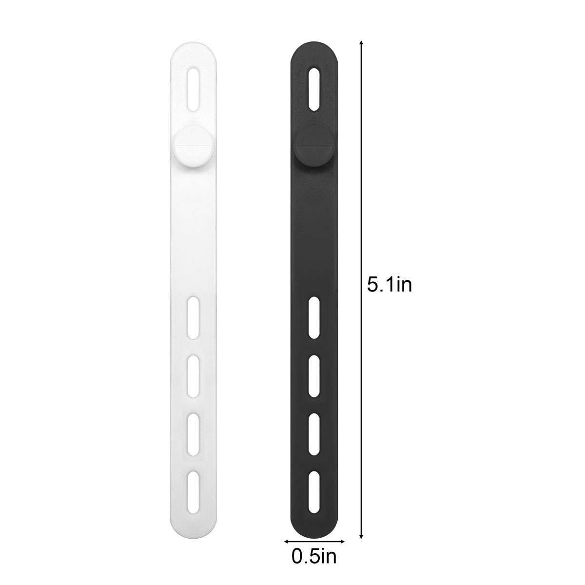 1/5/10PCS Ajustable 5″ Silicone Wire Ties Cable Organizers for Cords, Earphones