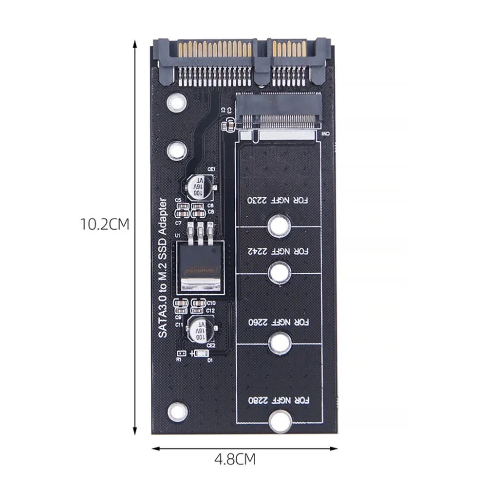 M.2 NGFF SSD to SATA 3.0 Adapter Converter – Supports B-Key & B+M Key 2230-2280