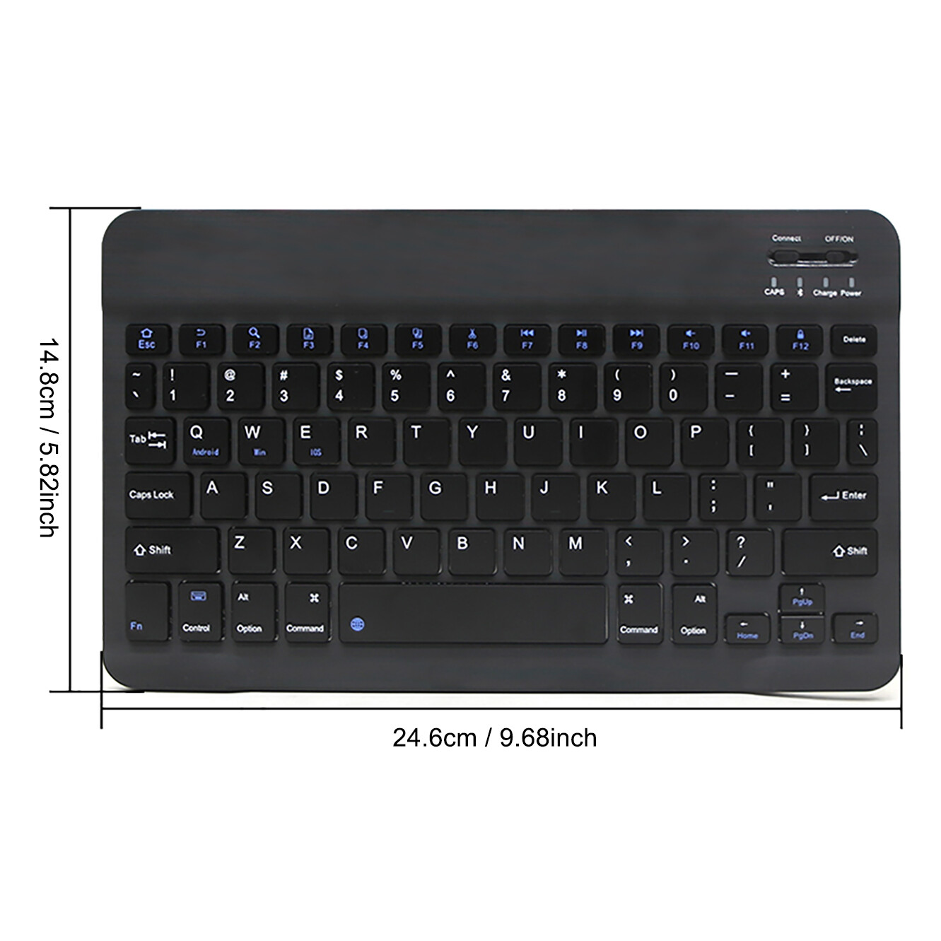 For Apple iPad iPhone Android Window 10″ Universal Keypad Slim Wireless Keyboard