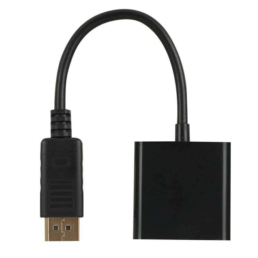 1-100 DisplayPort DP Male To VGA Female Adapter Display Port Cable Converter LOT