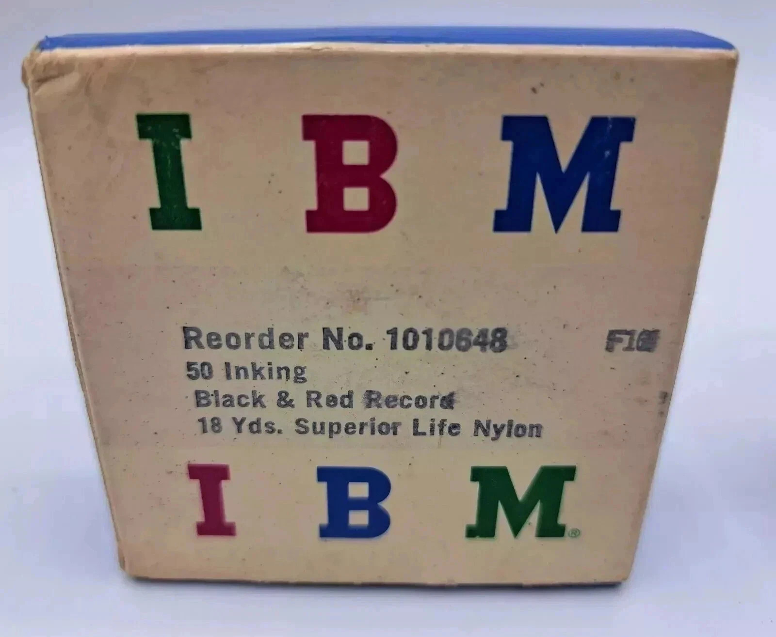 Lot Of 3 VTG 1010648 IBM Red And Black Ribbon Tape 50 Inking 18 yrds NOS