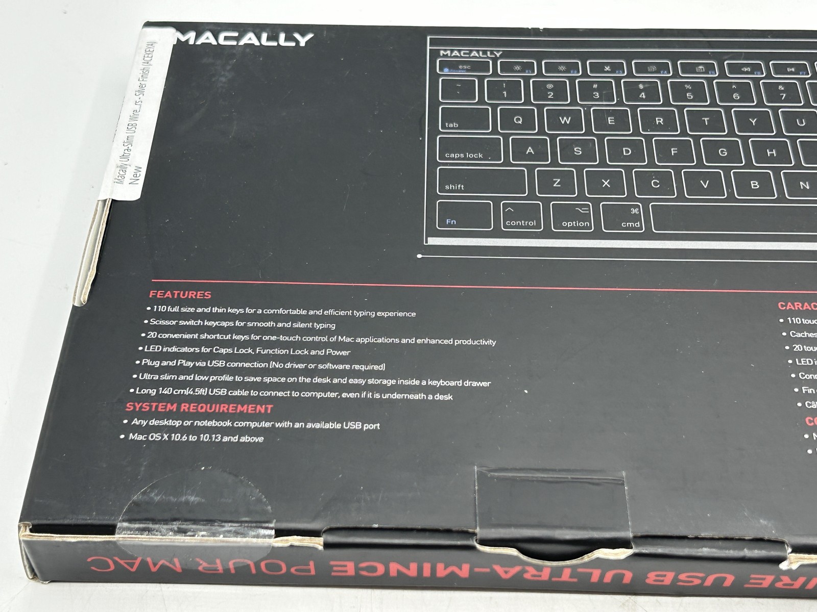 NEW Macally Ultra Slim USB Wired Keyboard for Mac Silver ACEKEYA – FREE S/H
