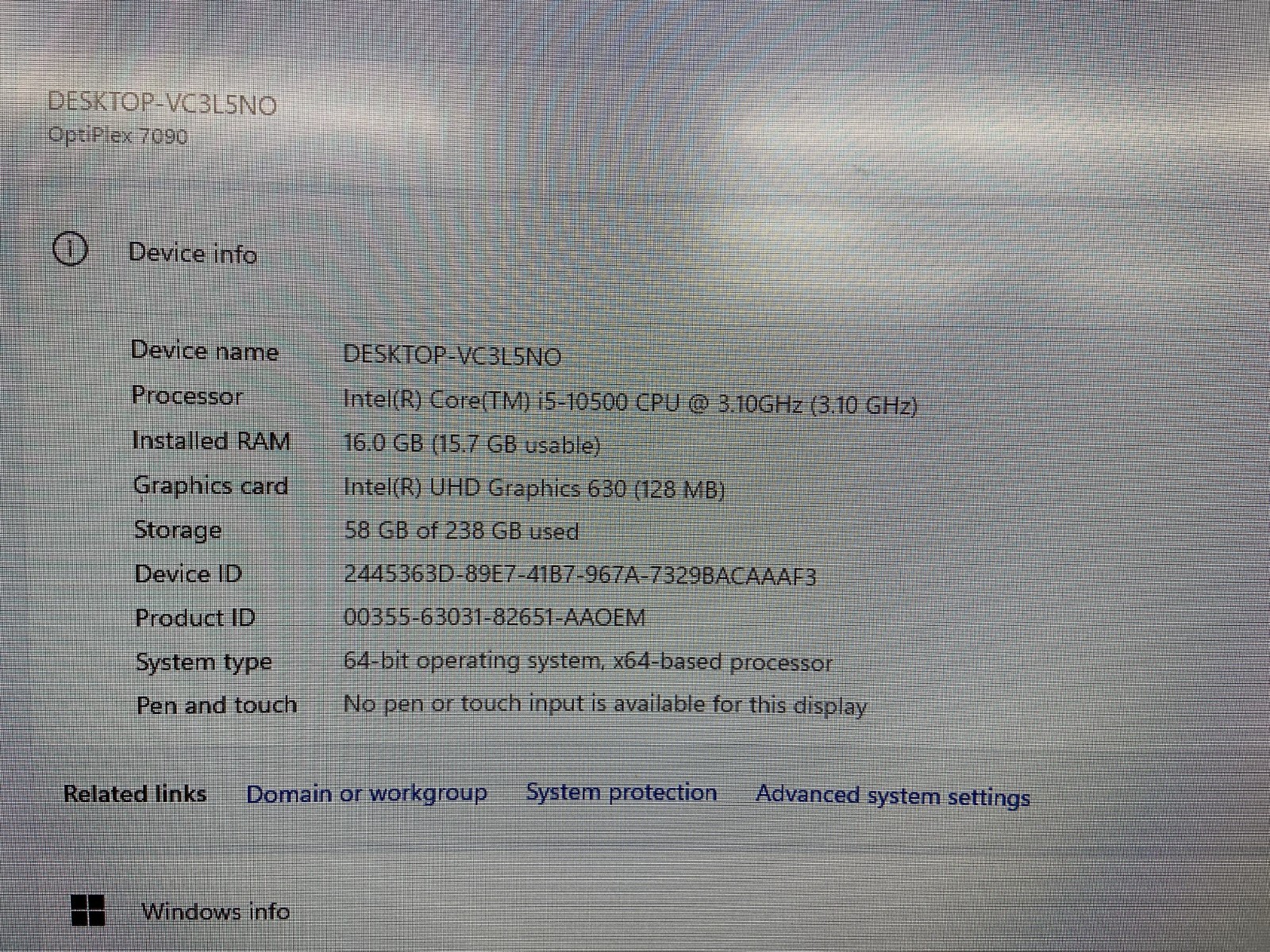 Dell OptiPlex 7090 SFF Intel Core i5-10500@3.1GHz, 16GB RAM, 256GB SSD, W11 Pro