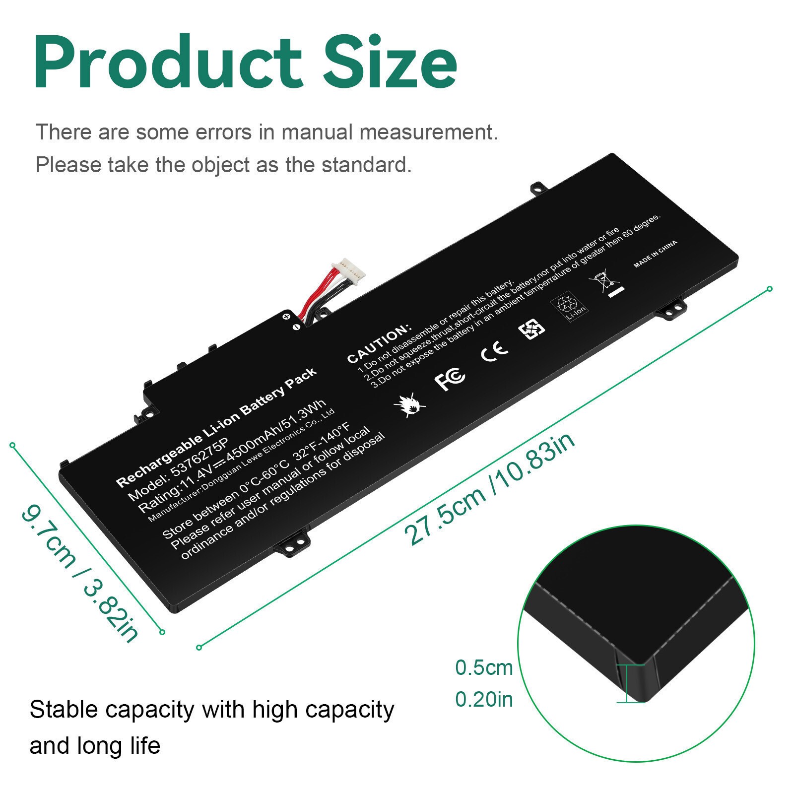 ✅Laptop Battery For Gateway GWTN141-10BK GWTN141-4 GWTN156-5BL 5376275P 51.3Wh