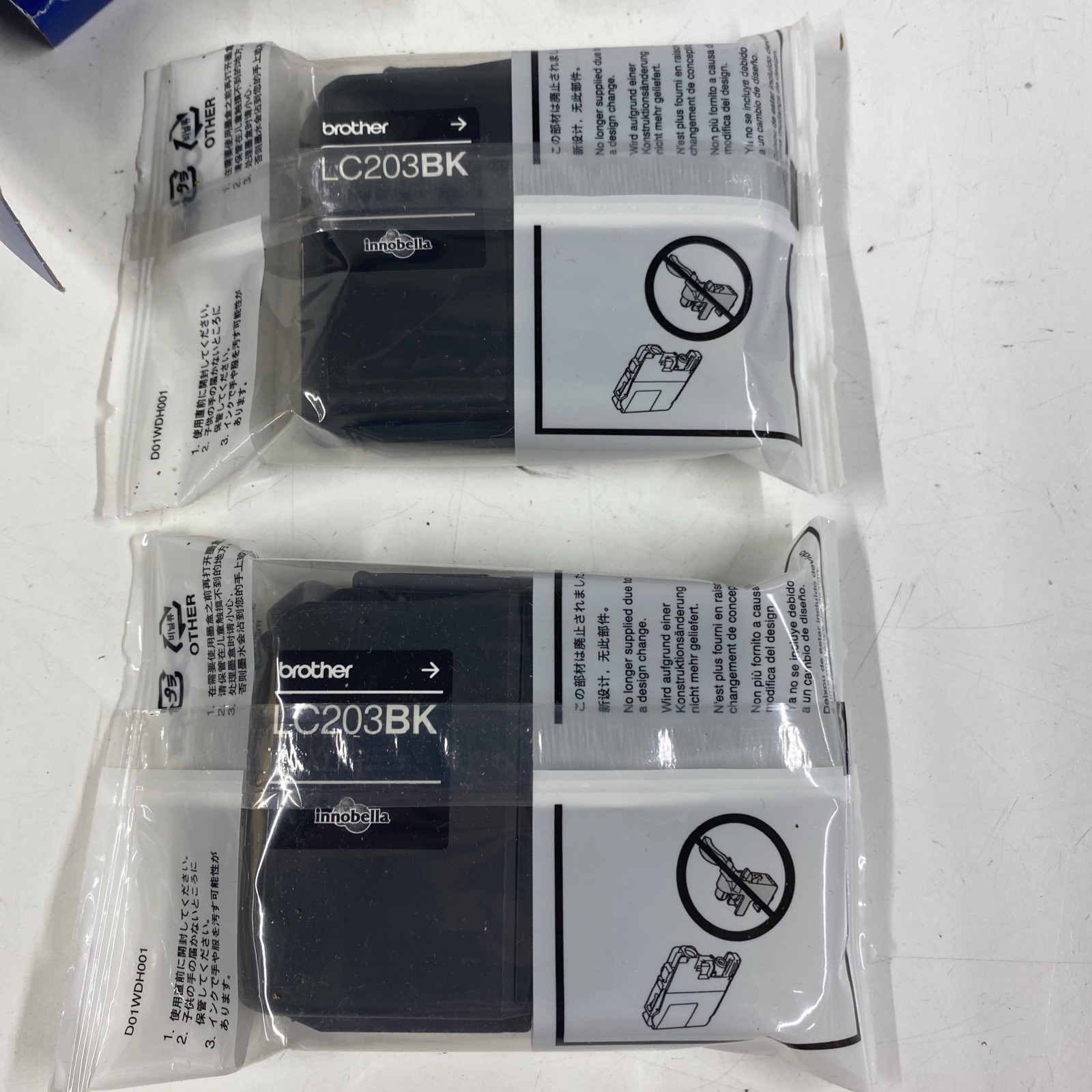 Genuine BROTHER LC203BK XL Black High Yield Ink Cartridge Replacement * 5/2028 *