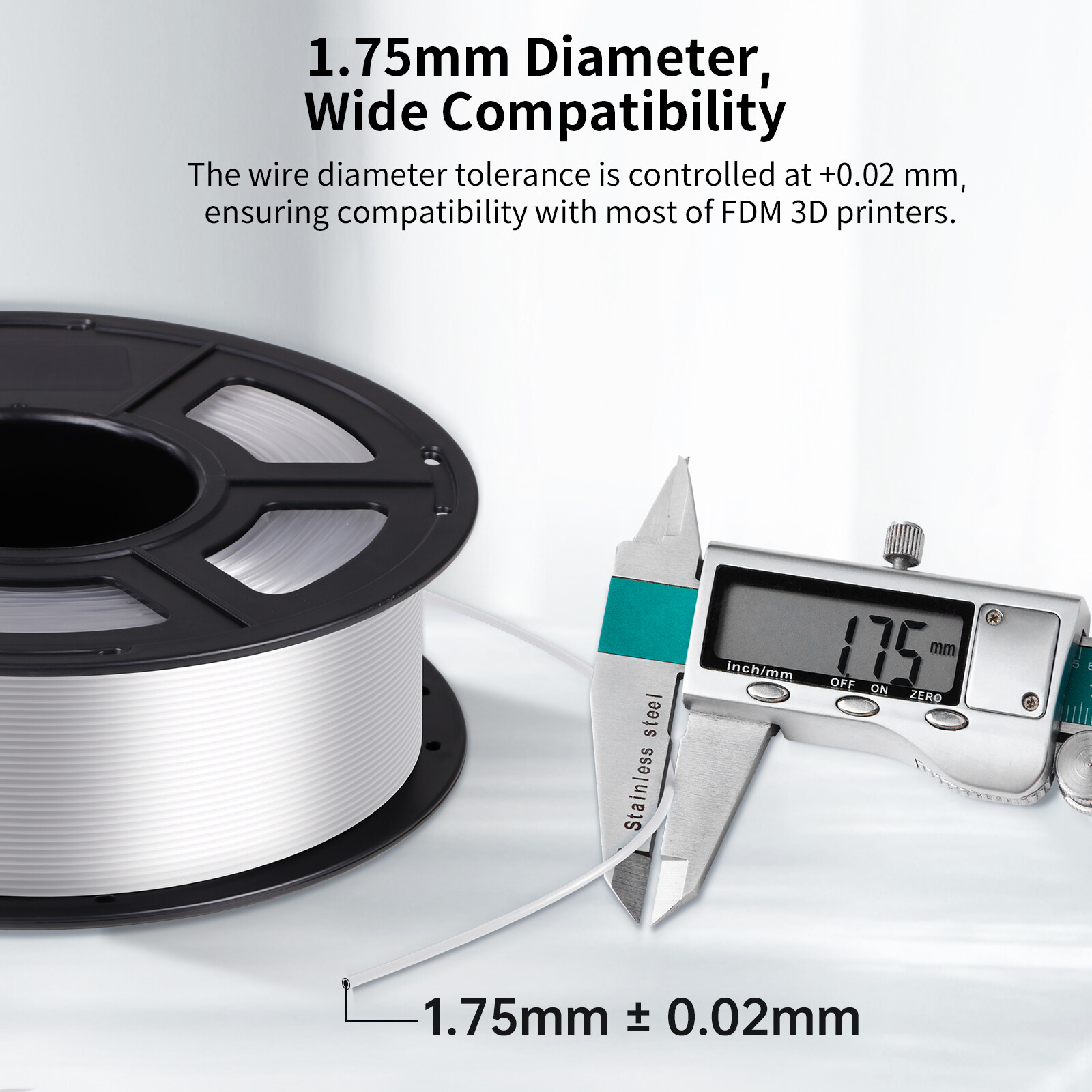ANYCUBIC PETG Filament 1.75mm FDM 3D Printer Filament Exceptional Toughness