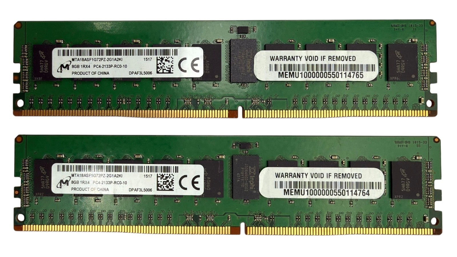 Micron 16GB (2x8GB) PC4-17000 DDR4-2133P Desktop Memory MTA18ASF1G72PZ-2G1A2KI