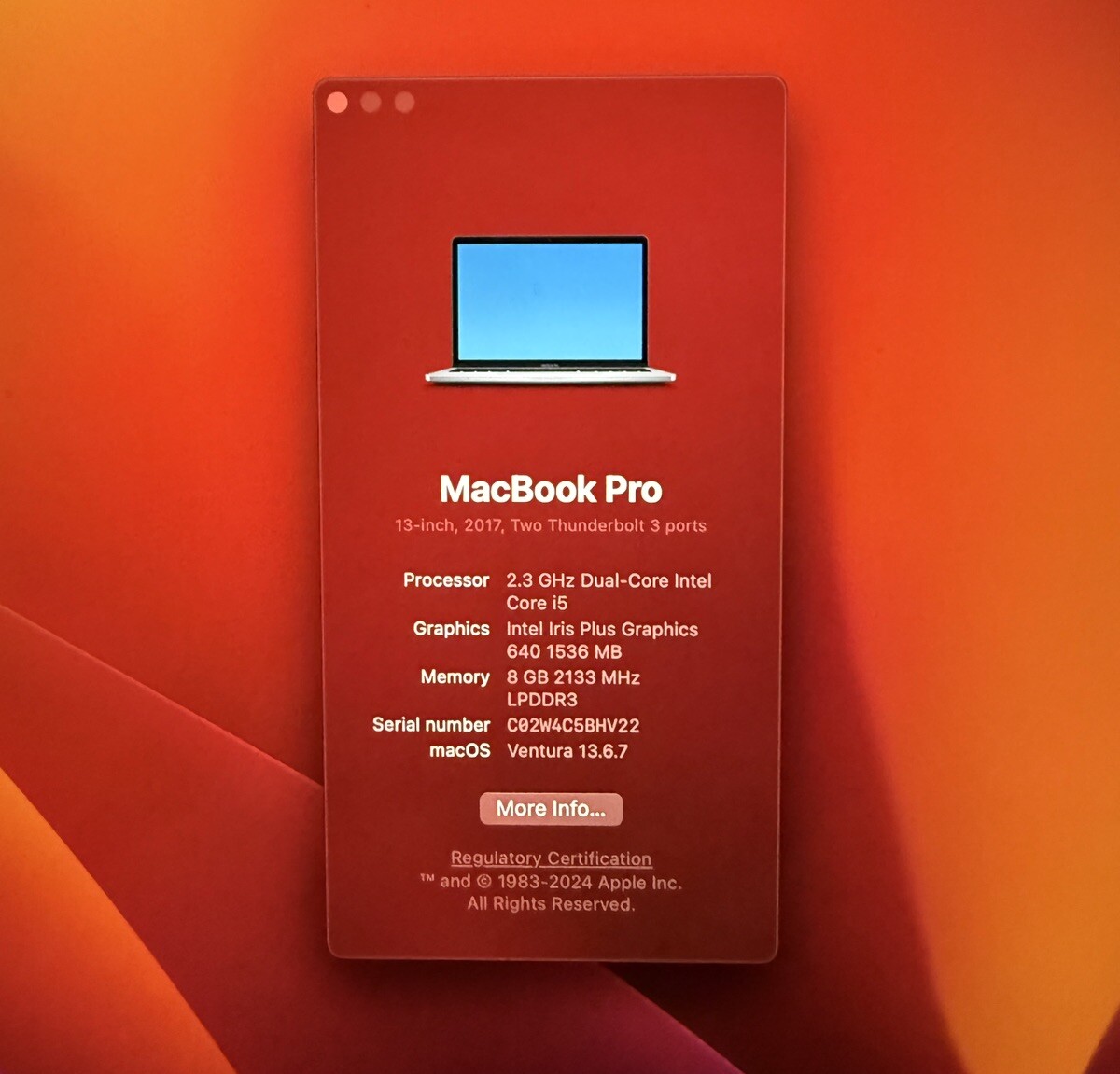 MacBook Pro 13-inch, 2017