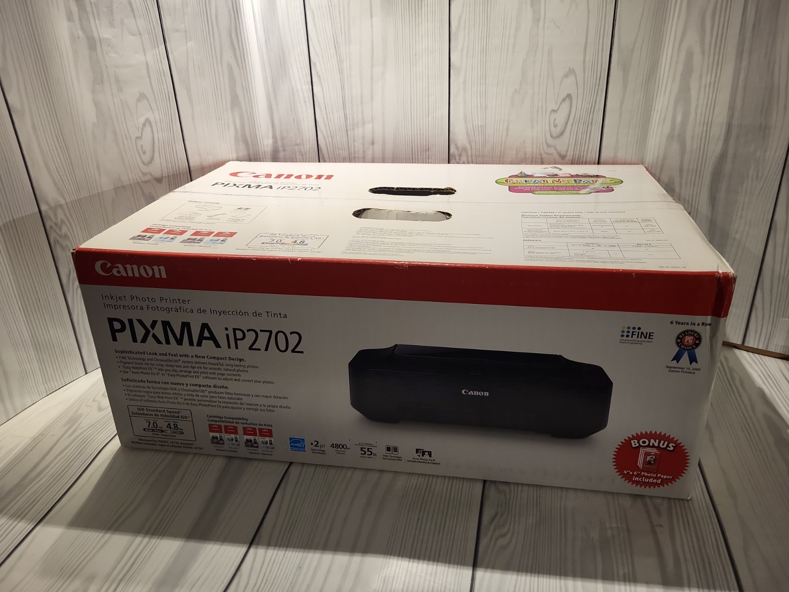 Canon IP2702 Pixma A4 Inkjet Photo Printer Easy-WebPrint FACTORY SEALED NEW