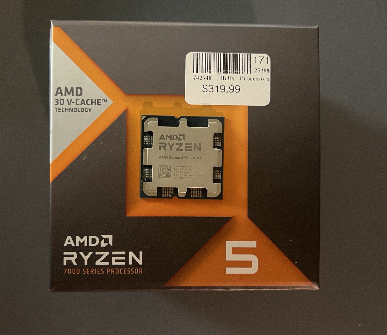 AMD Ryzen 5 7600X3D 4.10GHz 6 Core 12 Thread AM5 CPU