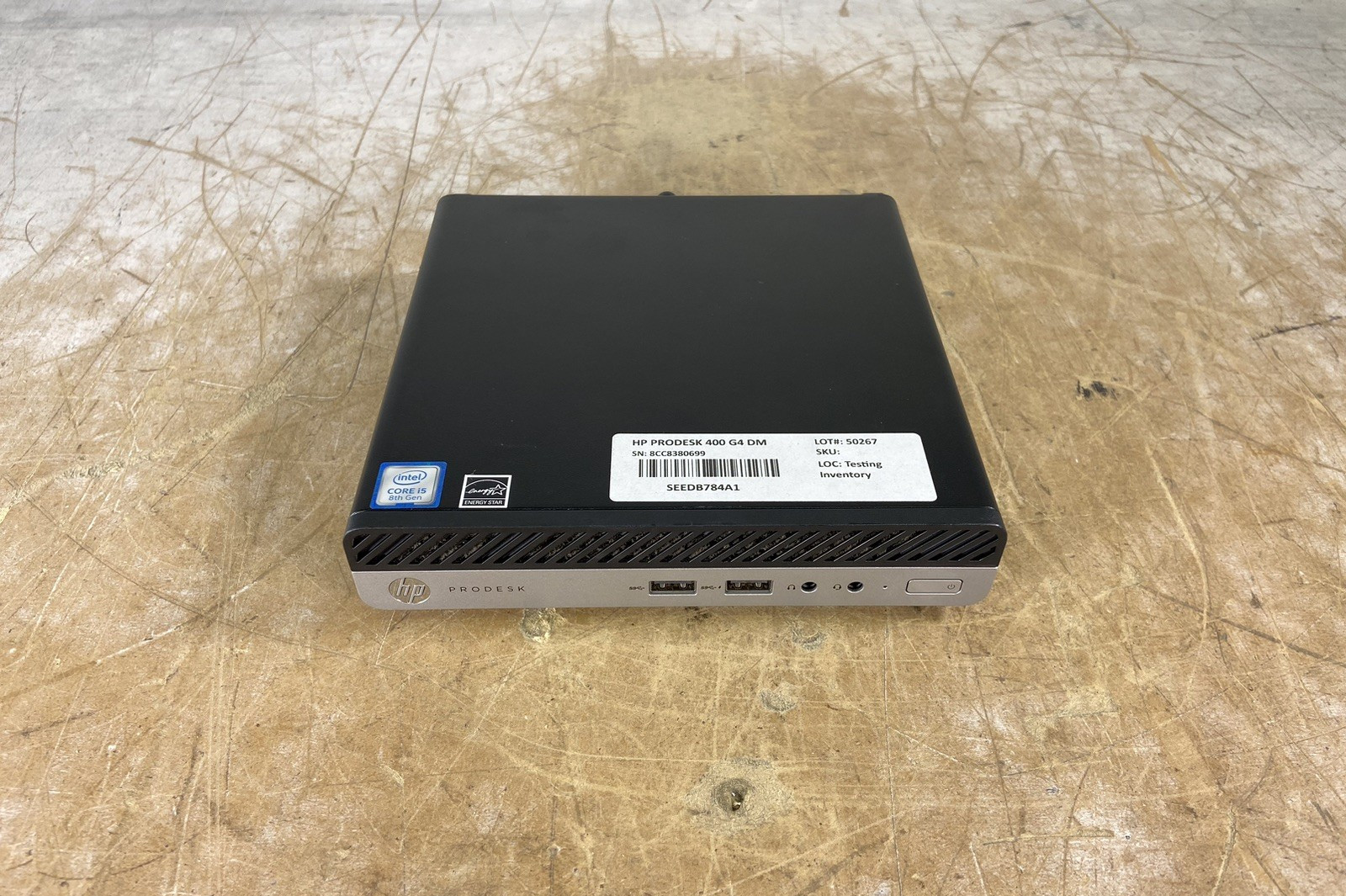 HP PRODESK 400 G4 DM i5-8500T @ 2.10GHz, 8GB RAM, NO HDD/OS