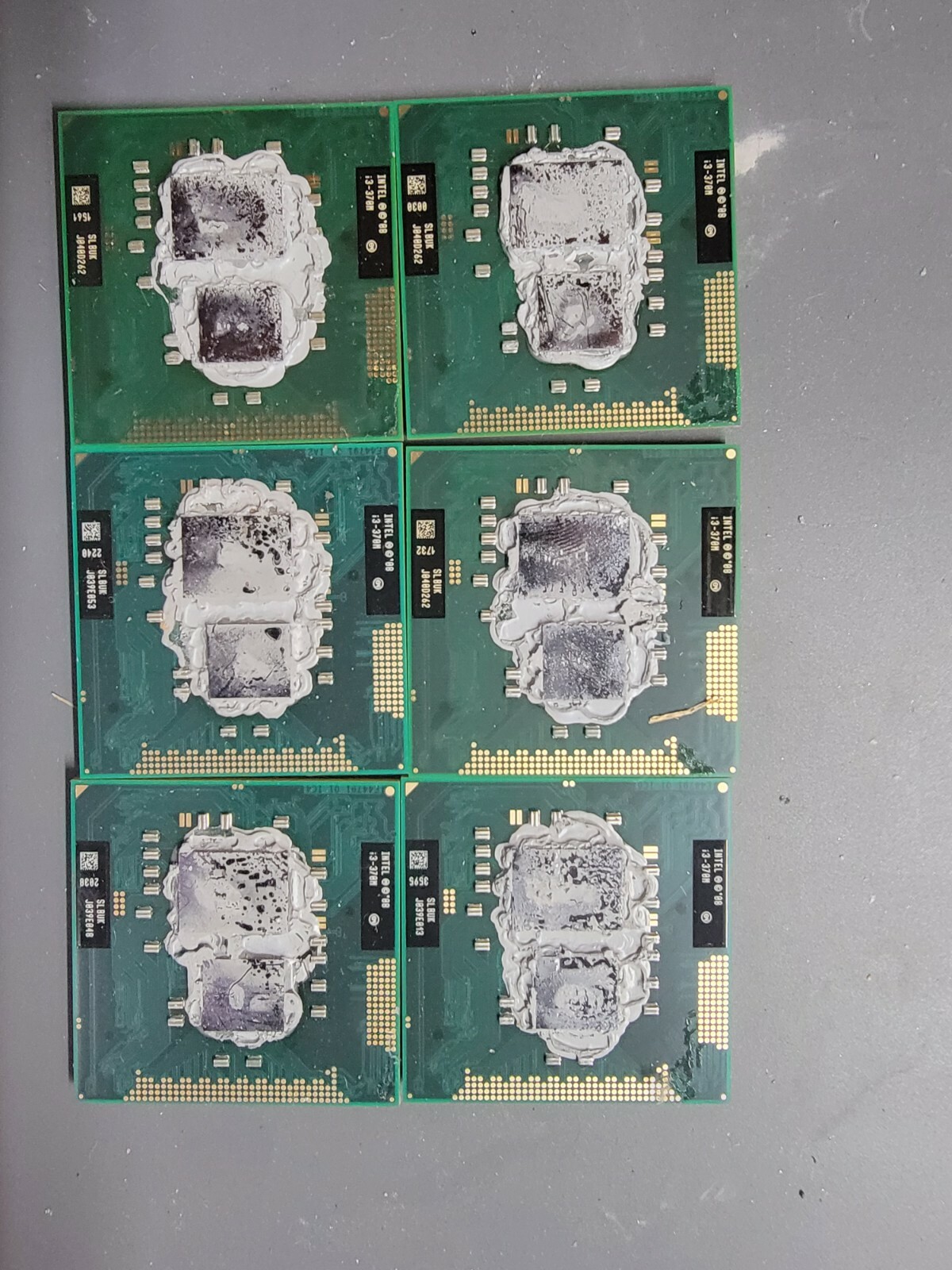 Lot of 6 – Intel Core i3-370M SLBUK 2.4GHz Dual Core Processor