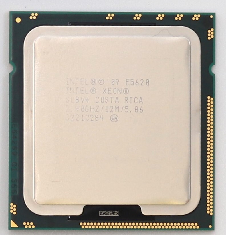 Intel Xeon E5620 2.40GHz Quad-Core 12MB LGA 1366 Processor P/N: SLBV4 Tested