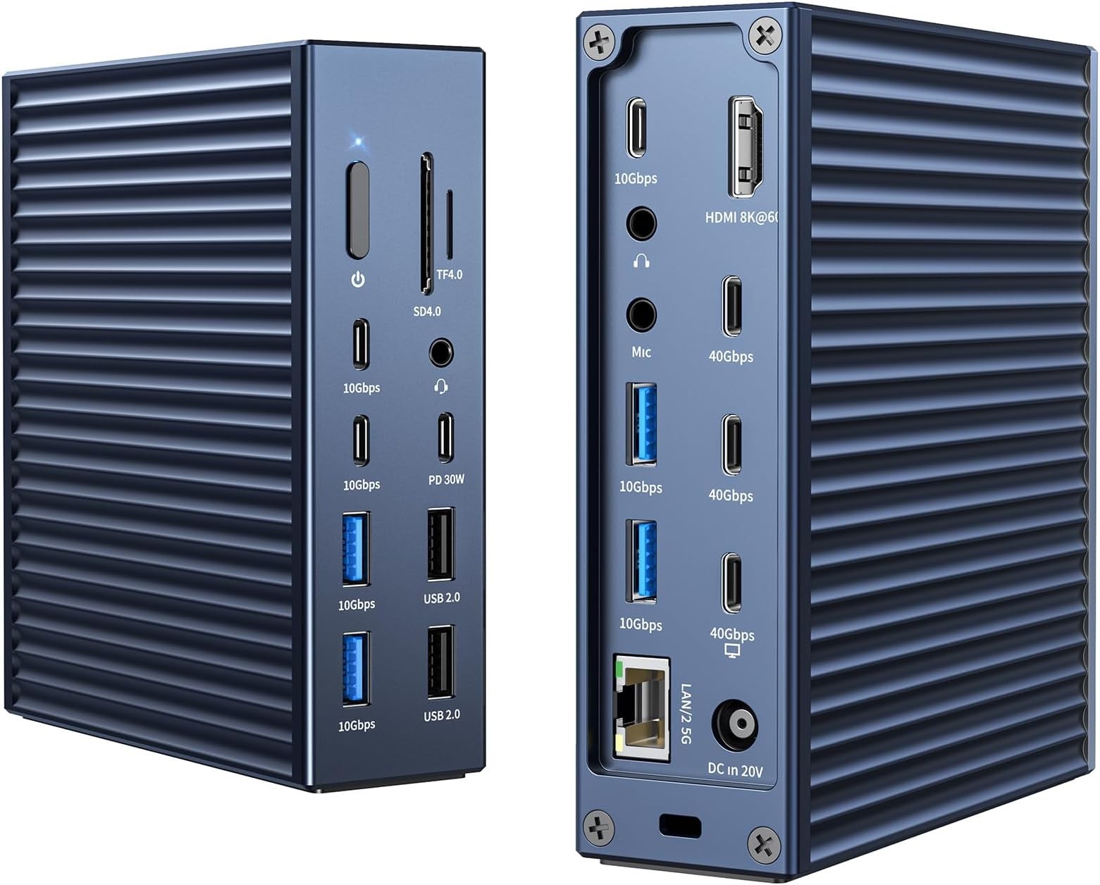 Acasis Thunderbolt 4 Quad Display Dock Docking Station 40Gbps USB C HUB Ethernet