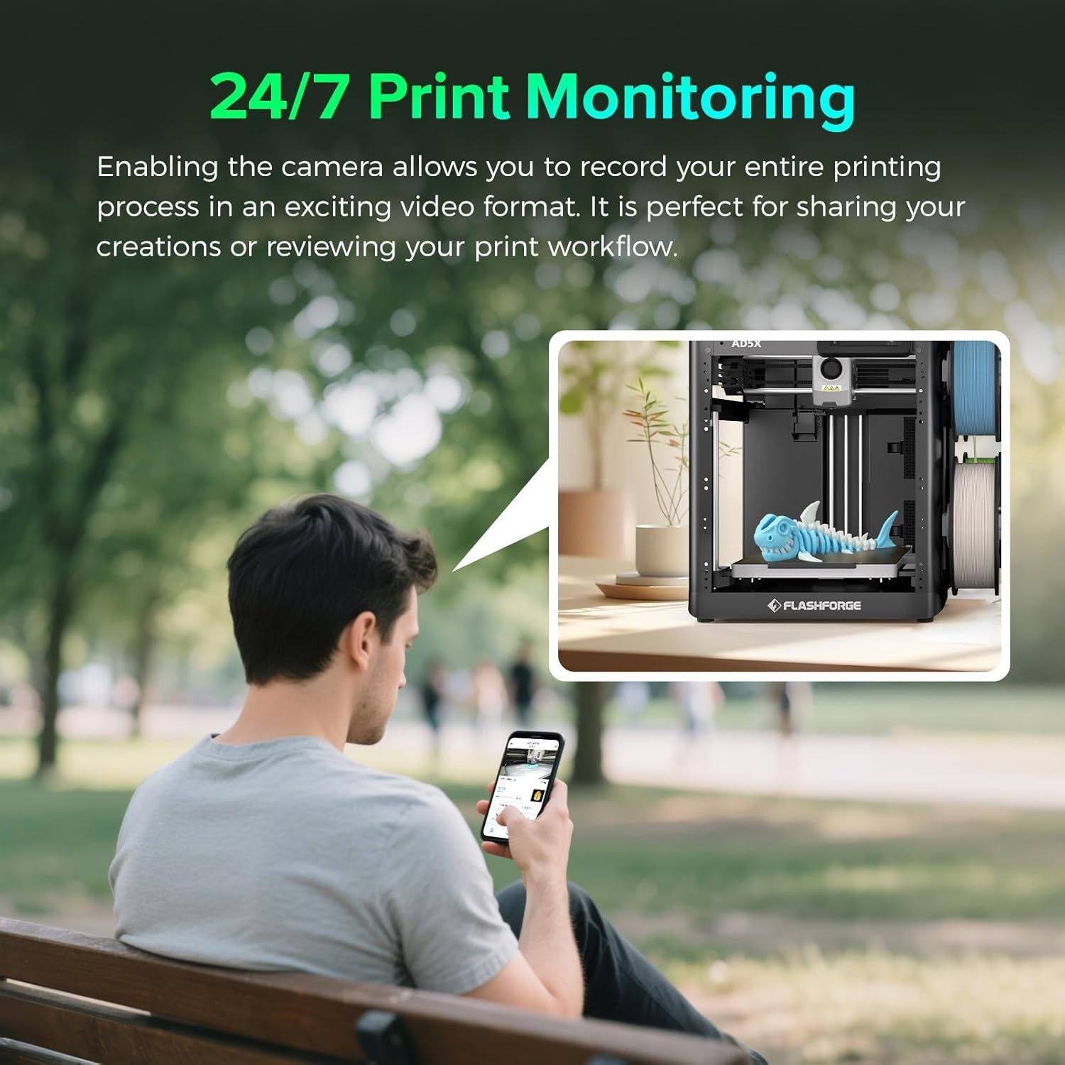 Adventurer 3D Printer Camera Kit – Control Your Printer Anytime with Flash Maker