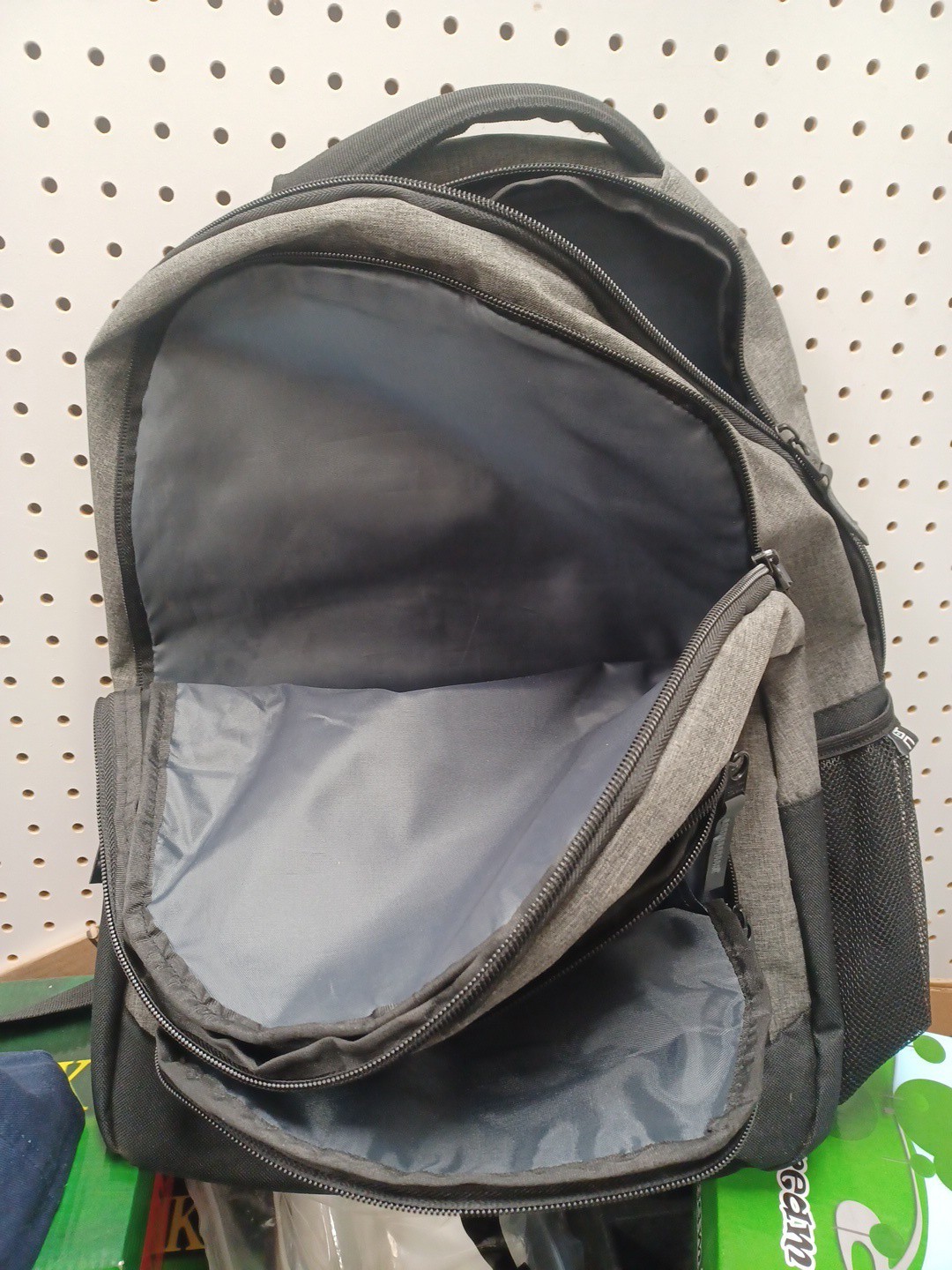 Matein Travel Laptop Backpack Grey Polyester Backpack Unisex Large