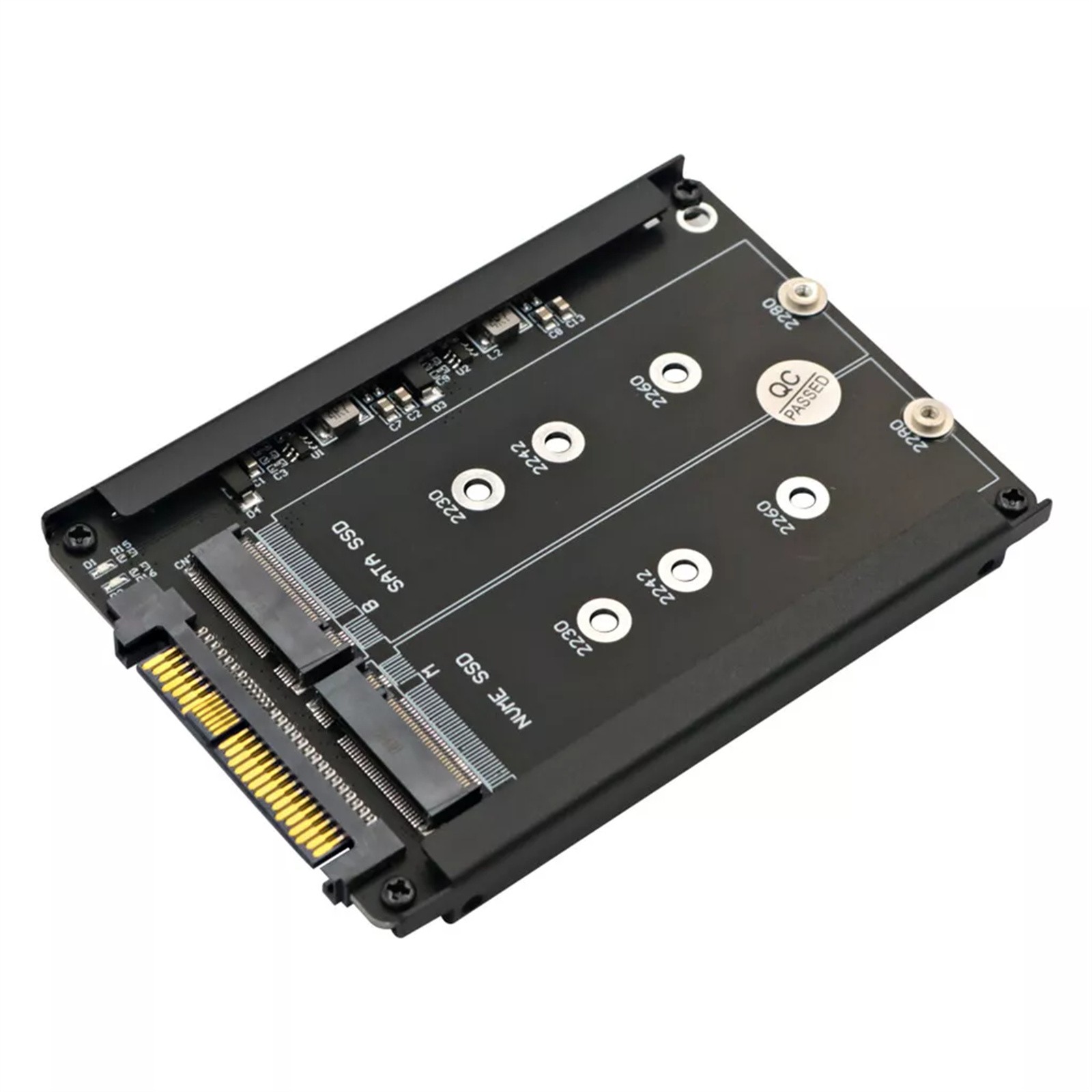 2 in 1Adapter Converter For M.2 NVME SATA SSD B Key/B&M Key SSD to SFF-8639 U.2