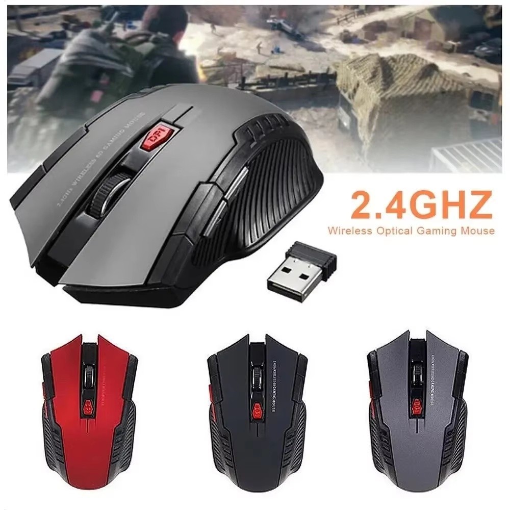 2 Wireless Optical Mouse Mice 2.4GHz USB Receiver For Laptop PC Computer DPI USA