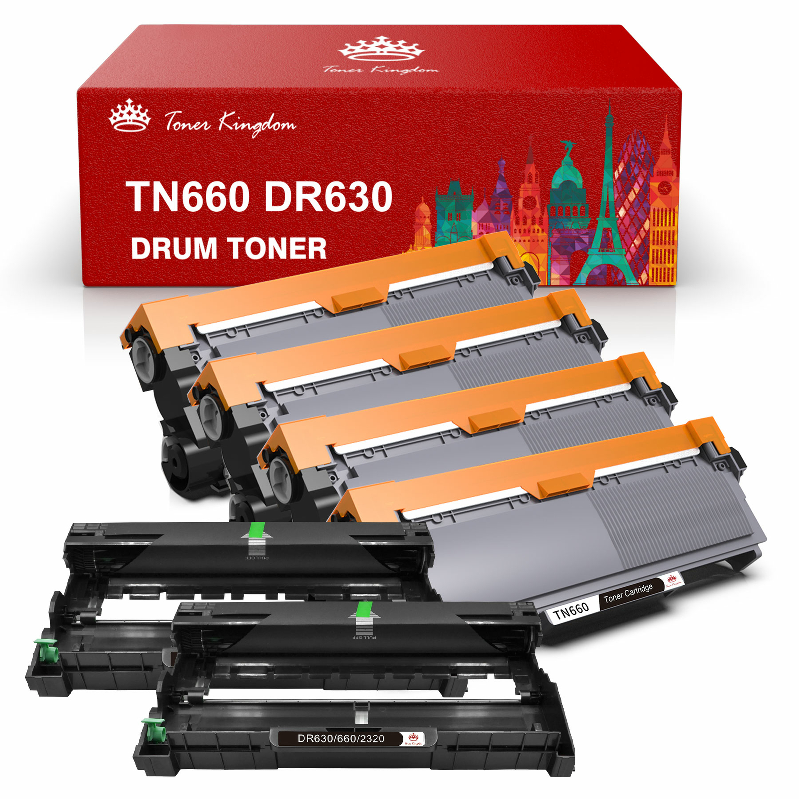 TN660 Toner DR630 Drum HY Combo for Brother DCP-L2540DW HL-L2380DW L2300D Lot