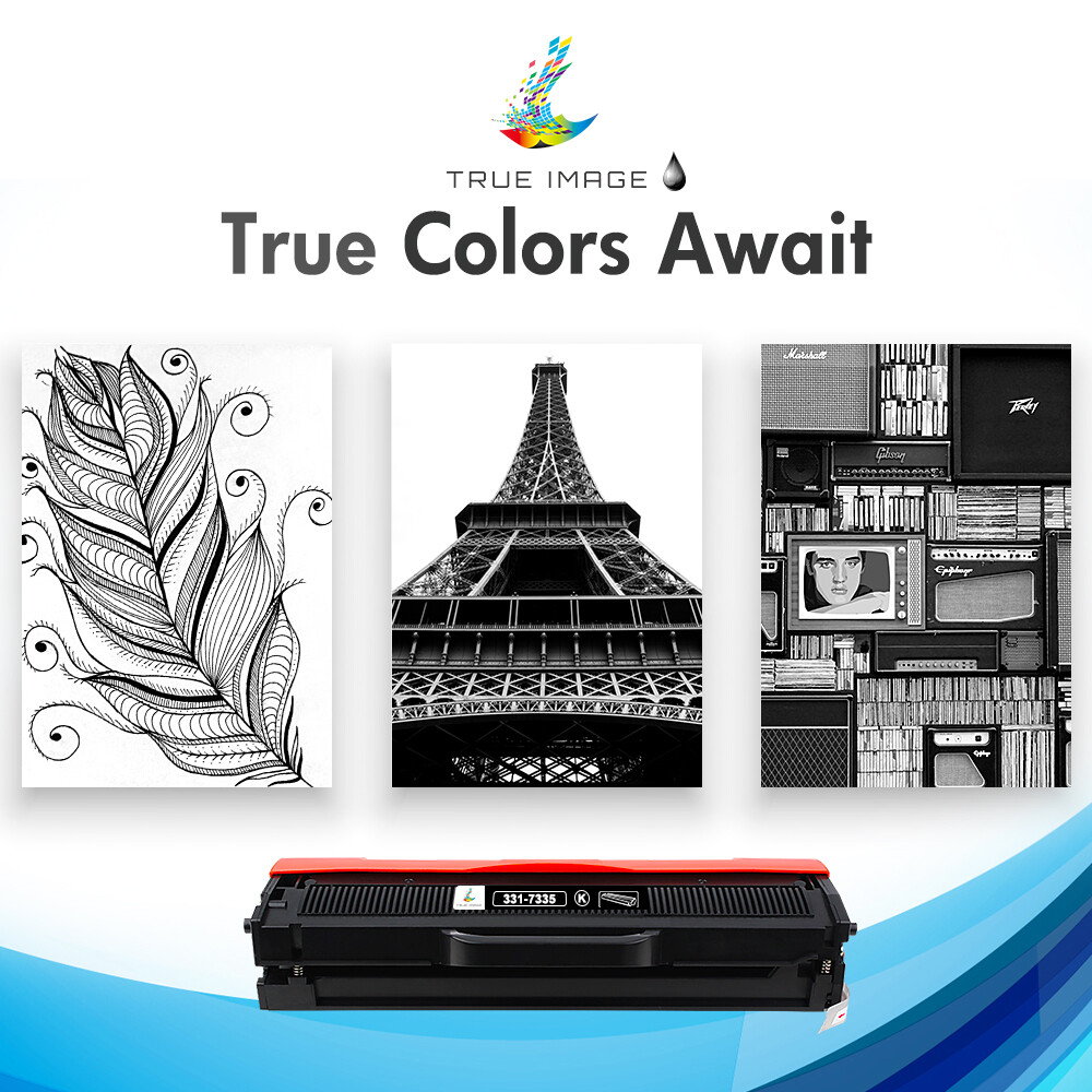 2-Pack/Pk 331-7335 Toner Cartridge for Dell 1160 B1163W B1165nfw B1160 B1160W