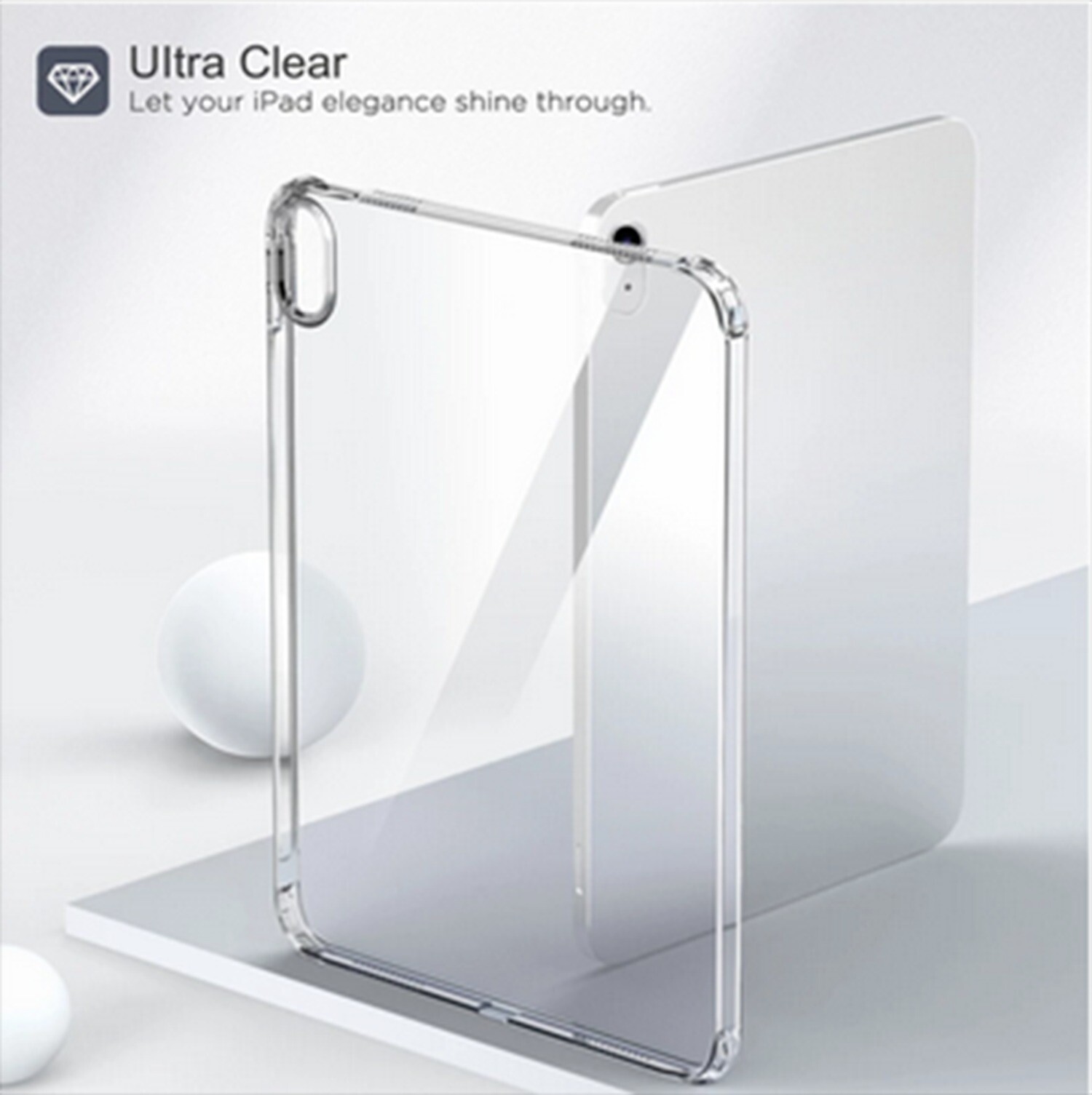 For iPad 2/3/4/5/6/7/8/9 Mini Pro 11 M4 Case Clear Soft Gel TPU Shockproof Cover