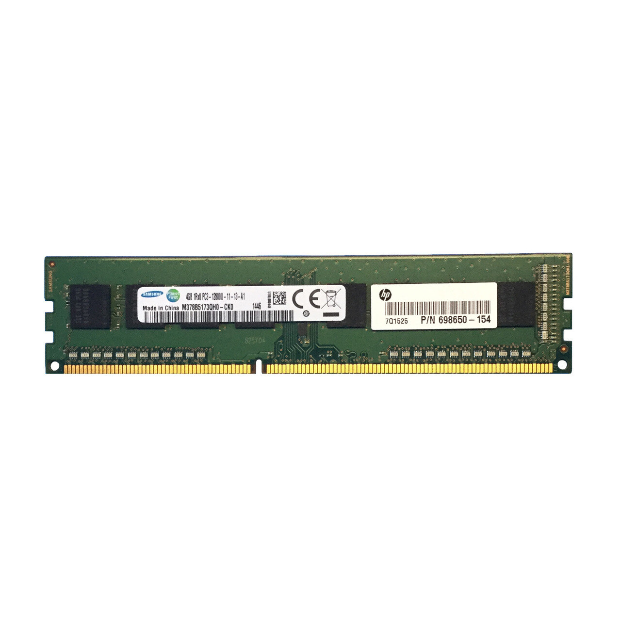 HP 698650-154 4GB 1RX1 PC3-12800U DDR3-1600 unbuffered non ECC