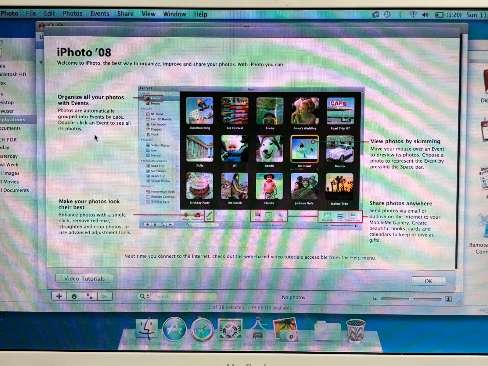 Vtg APPLE 13″ MACBOOK 160GB OS-X Laptop computer A1181 2G RAM 1.83MHz Core Duo
