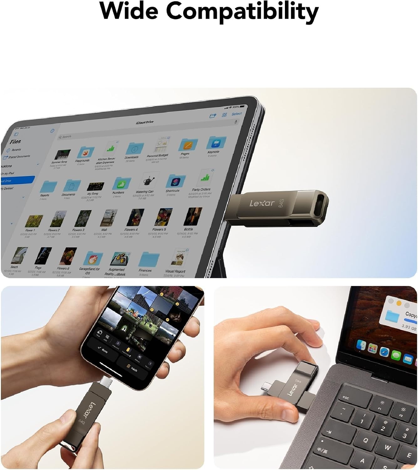 Compact 64GB USB 3.2 Jump Drive – Durable Metal Housing & Security Features