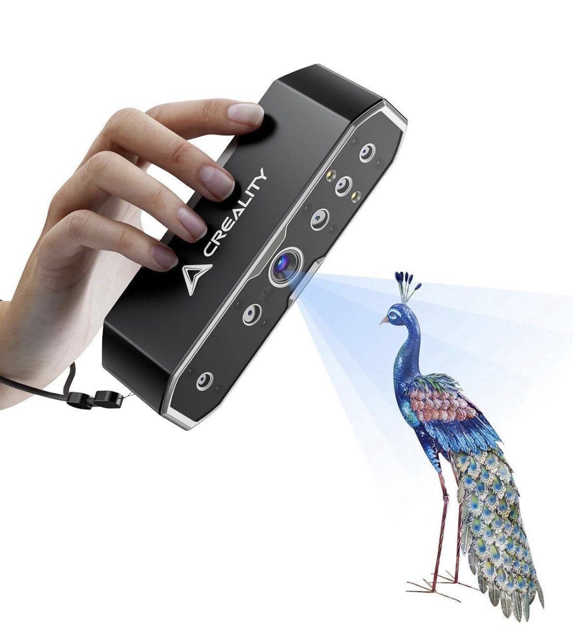 Creality CR-Scan Otter 3D Scanner 4 Lens Full Color Handheld Scanner New