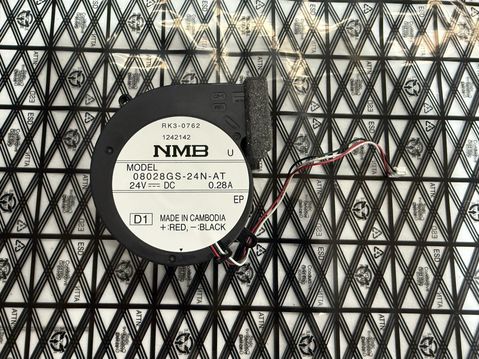 Minebea NMB-MAT 08028GS-24N-AT Blower Fan RK3-0762 HP FAN 24V DC 0.28A
