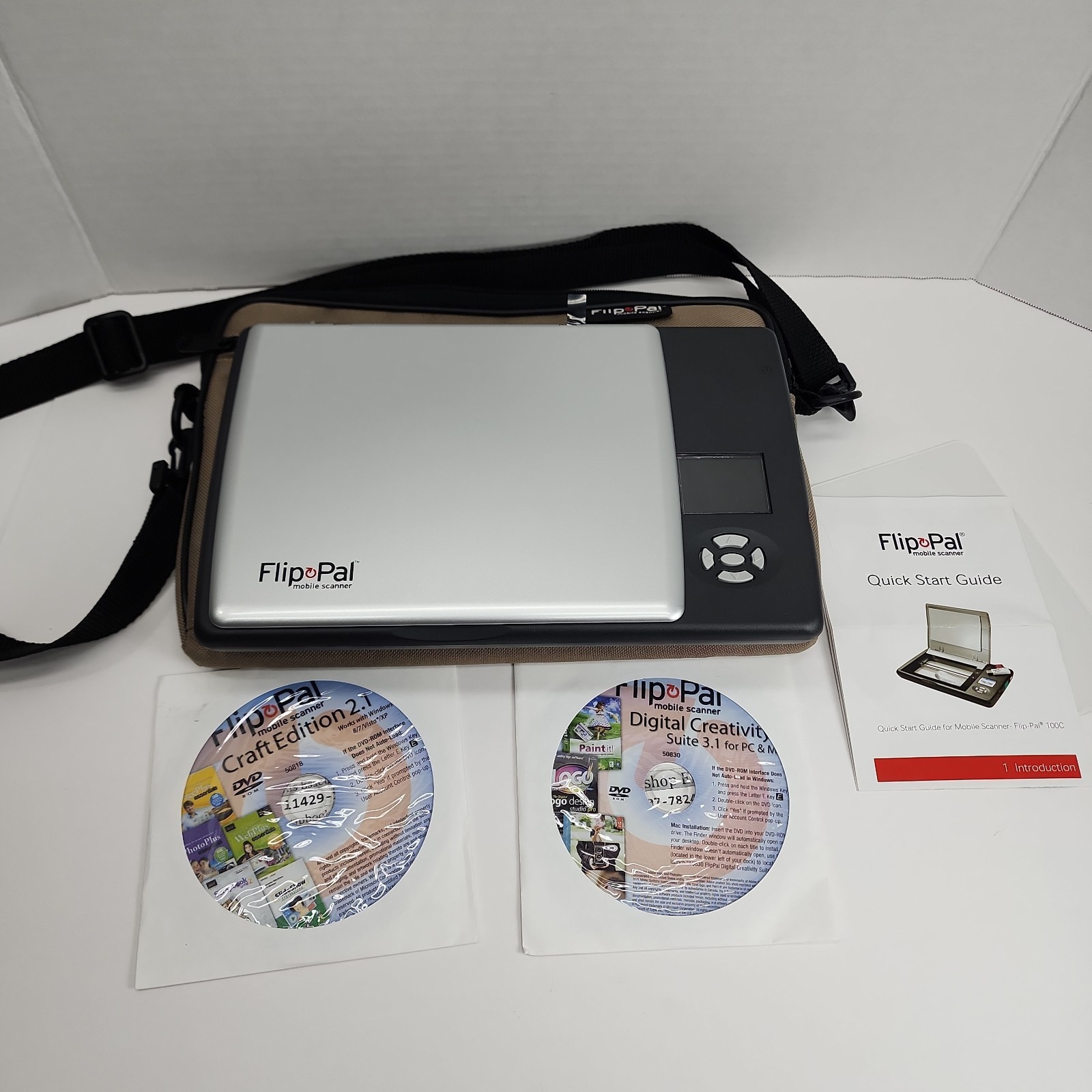 Flip Pal 100C Mobile Scanner w/ 2GB SD Memory Card & Travel Case – TESTED