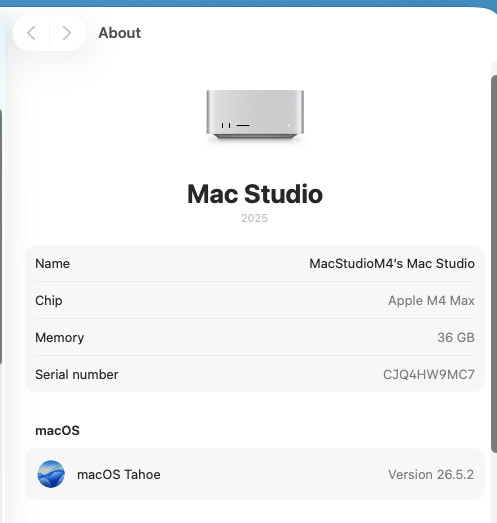 NEW 2026 APPLE MAC STUDIO M4 MAX 8TB SSD 36GB RAM 14-CORE CPU 32-CORE GPU AC+!!!