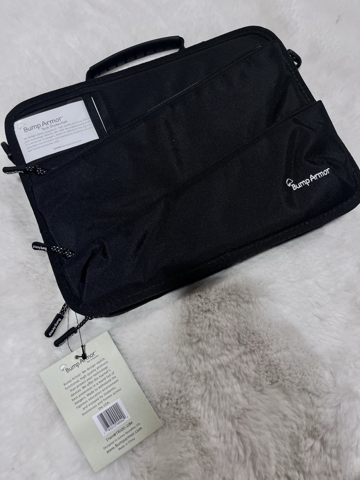 Bump Armor Lite Chromebook Case 12.5×9.5 Small Laptop Tablet Bag Shoulder Strap