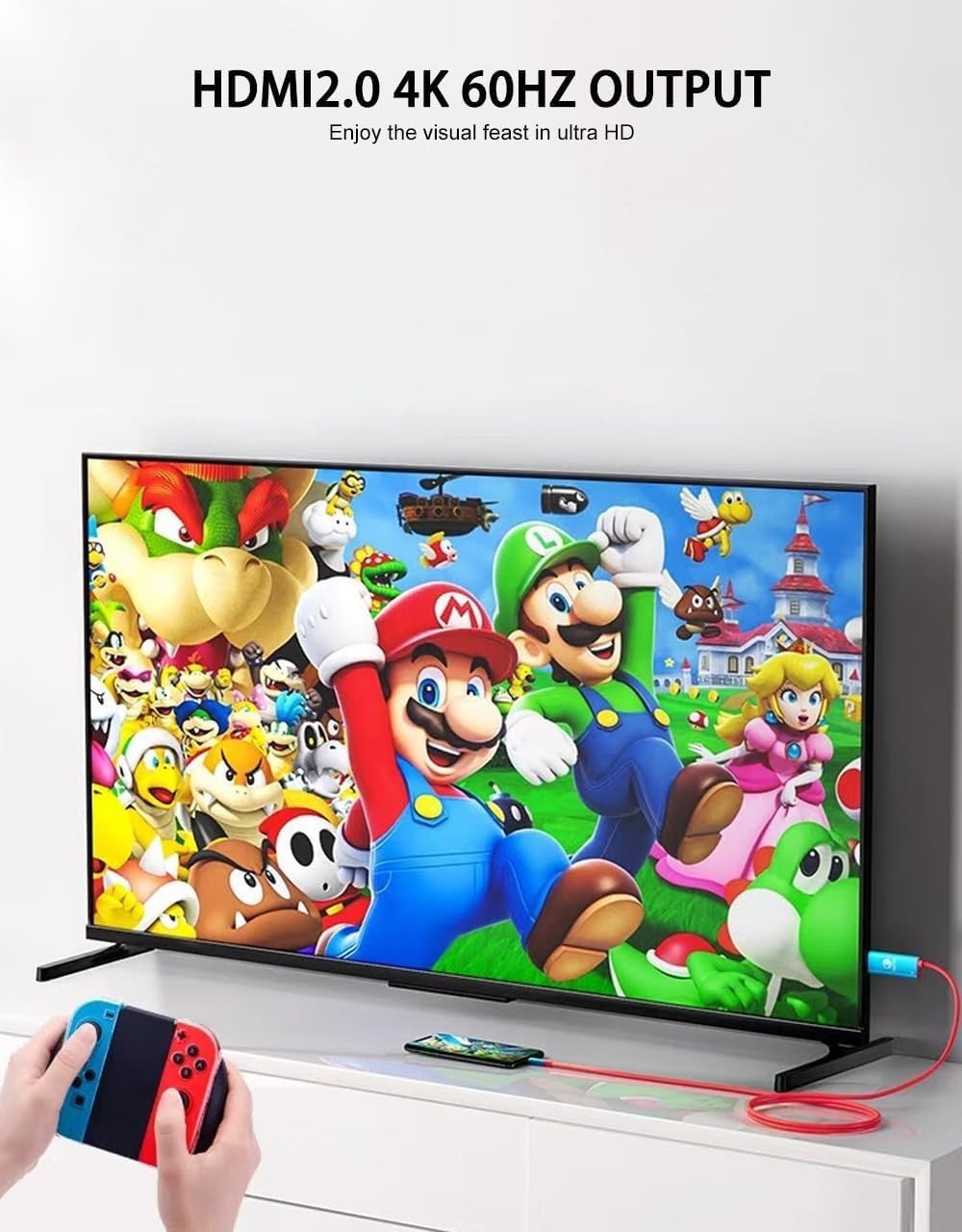 Versatile 4K 60Hz USB C to HDMI – Dual Function Cable for Gaming & Streaming