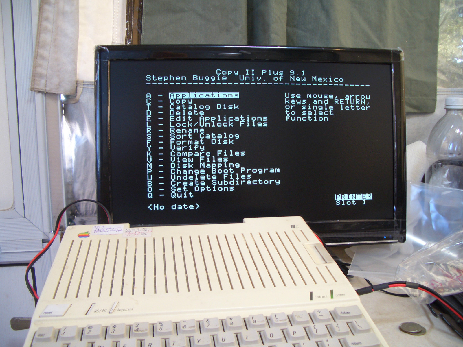 APPLE IIc: BATTERY PORTABILITY KIT; RUN IIc ON 12v SOURCE! $22.22 + $8.45 S/H