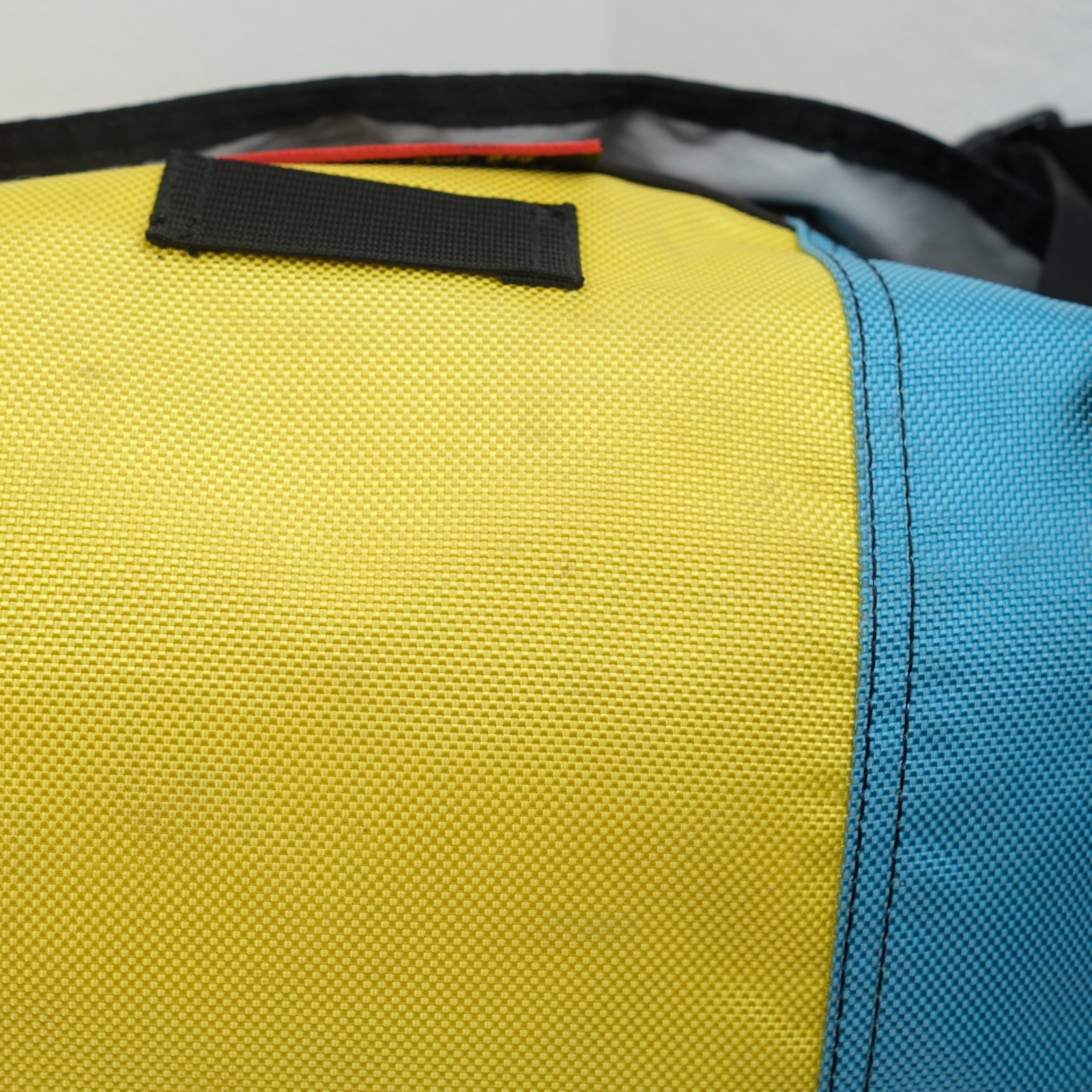 Vtg Timbuk2 Messenger Bag Tri Panel Orange Yellow Blue Y2K Laptop Red Tag Custom