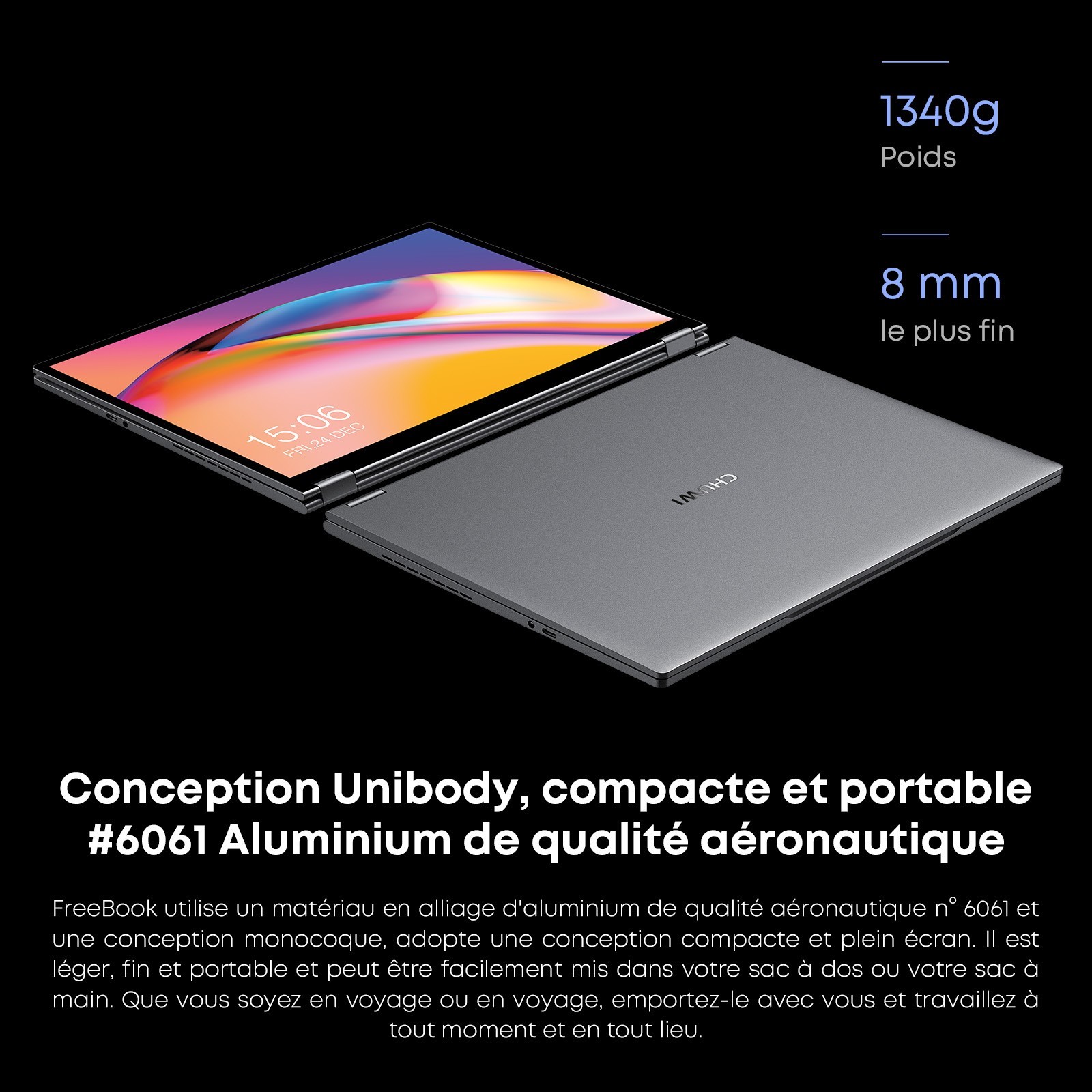 CHUWI FreeBook 13.5″ Touchscreen Laptop Intel N5100 12GB RAM 512GB SSD Win 11
