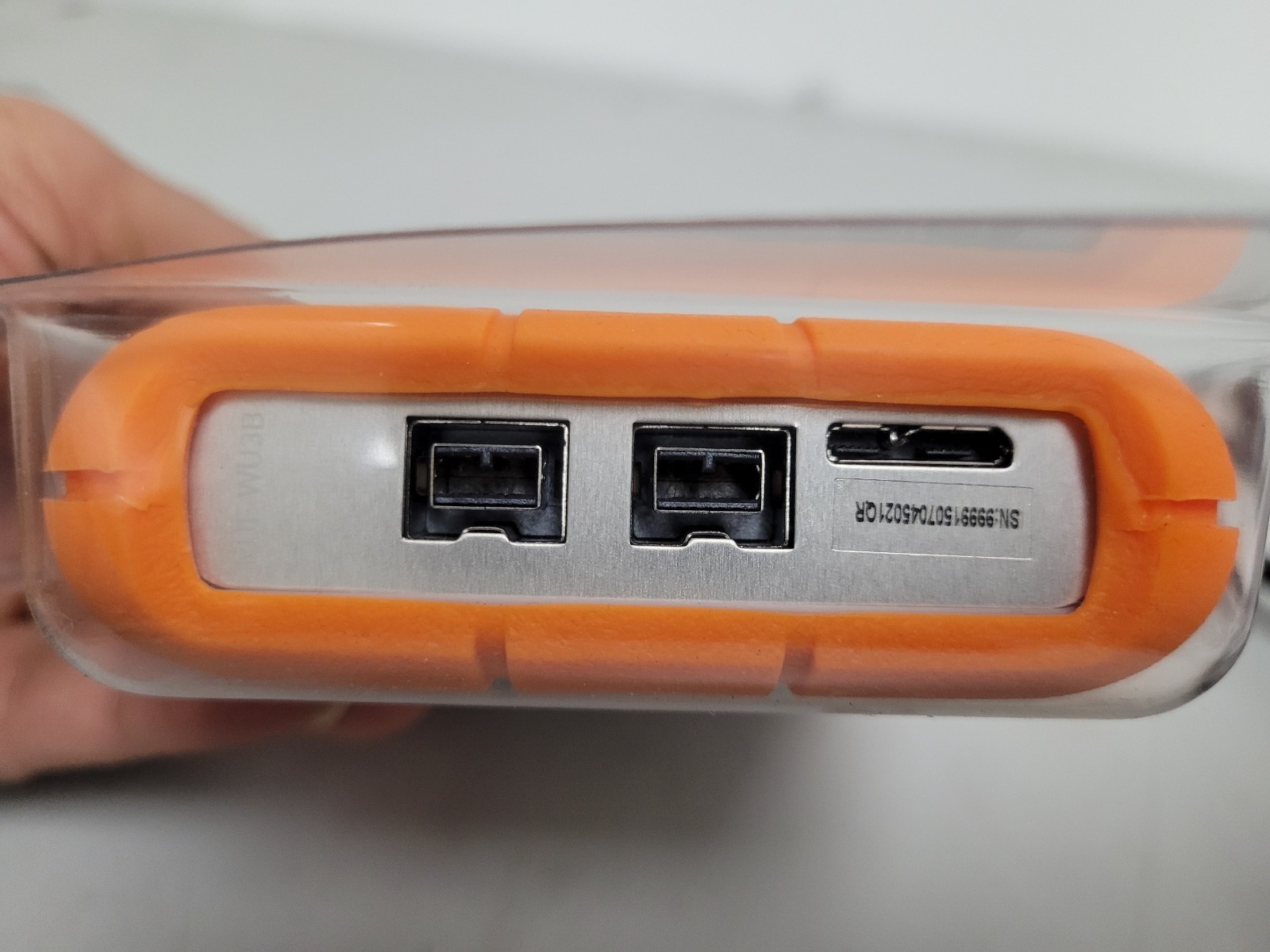LaCie Rugged U3&FW8 500GB 7200RPM External Hard Drive open box 99991507045021QR