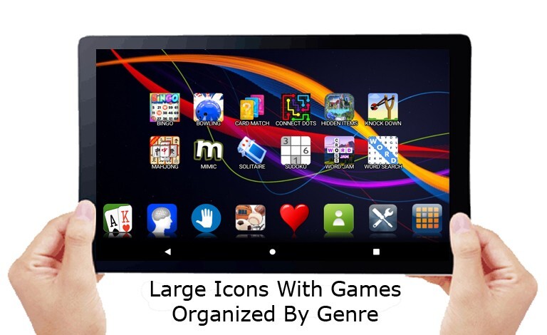 SENIOR GAMER- 10″ FUN TABLET WITH 100 GAMES FOR SENIOR CITIZENS
