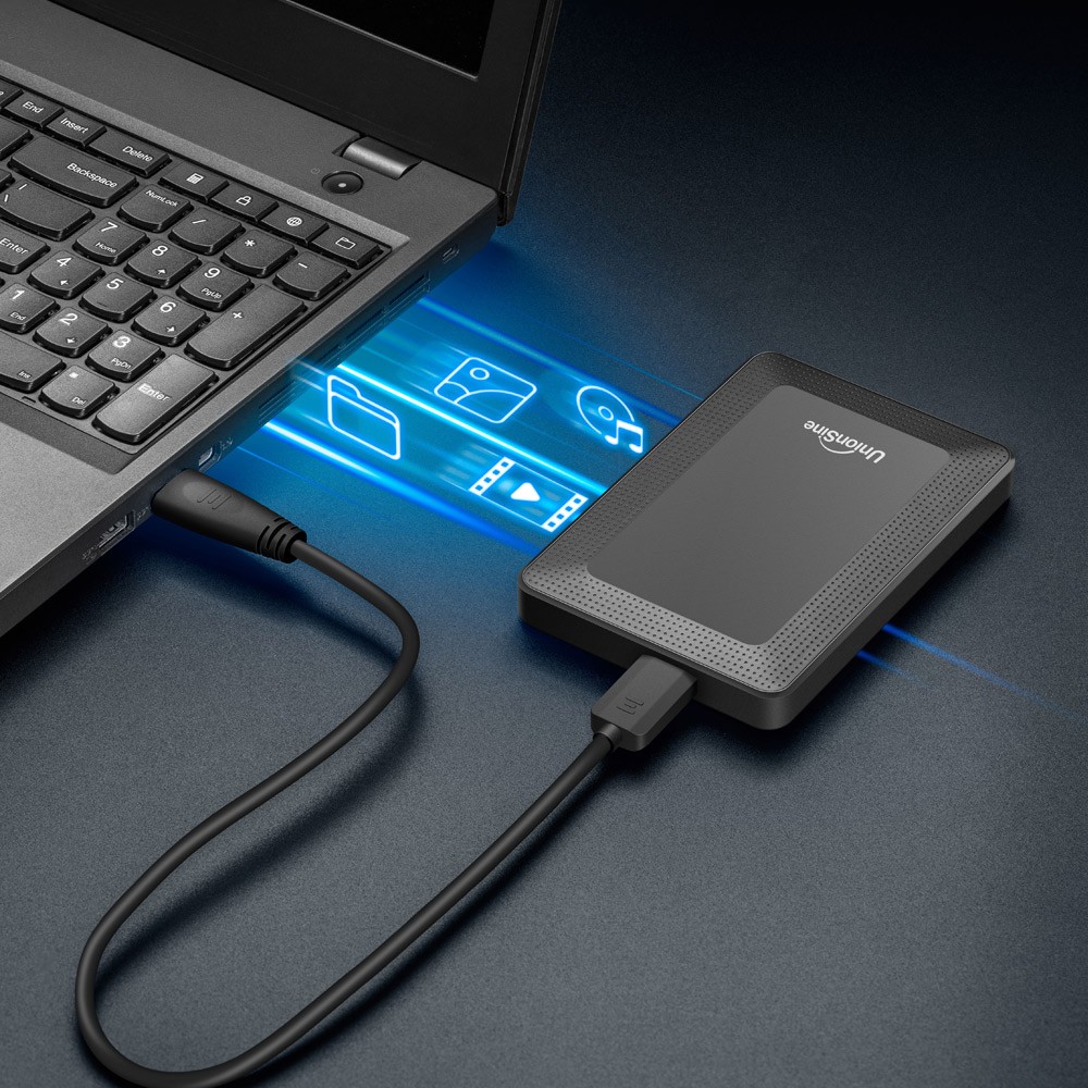 External Hard Drive Ultra Slim Portable HDD USB 3.0 500GB for PC,Laptop,PS4,Xbox