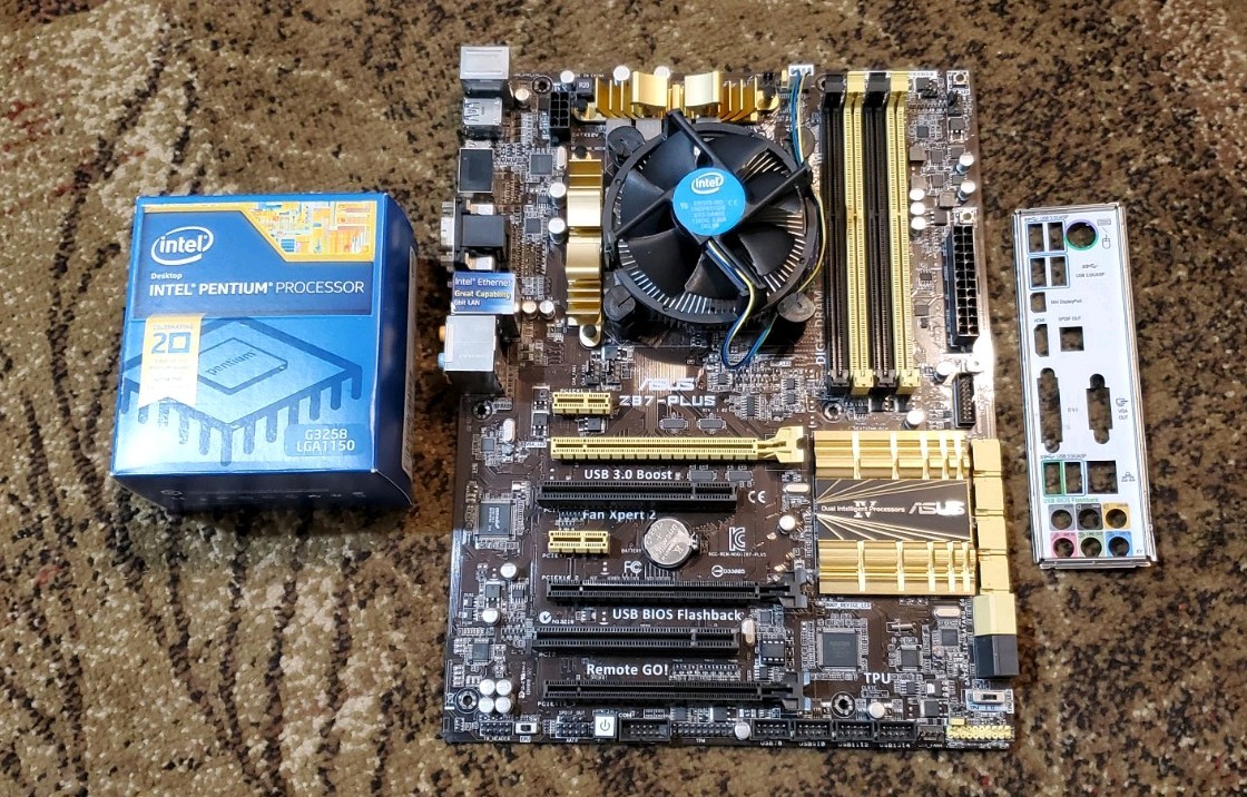 Asus Z87-Plus Motherboard With Intel G3258 LGA1150 Processor *Issues*