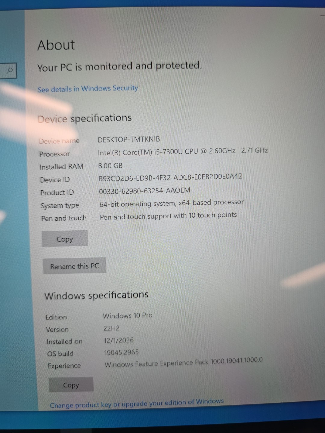 Microsoft Surface Pro 5th Gen| Intel Core i5-7300U|8GB RAM|256GB SSD| WIN 10 PRO