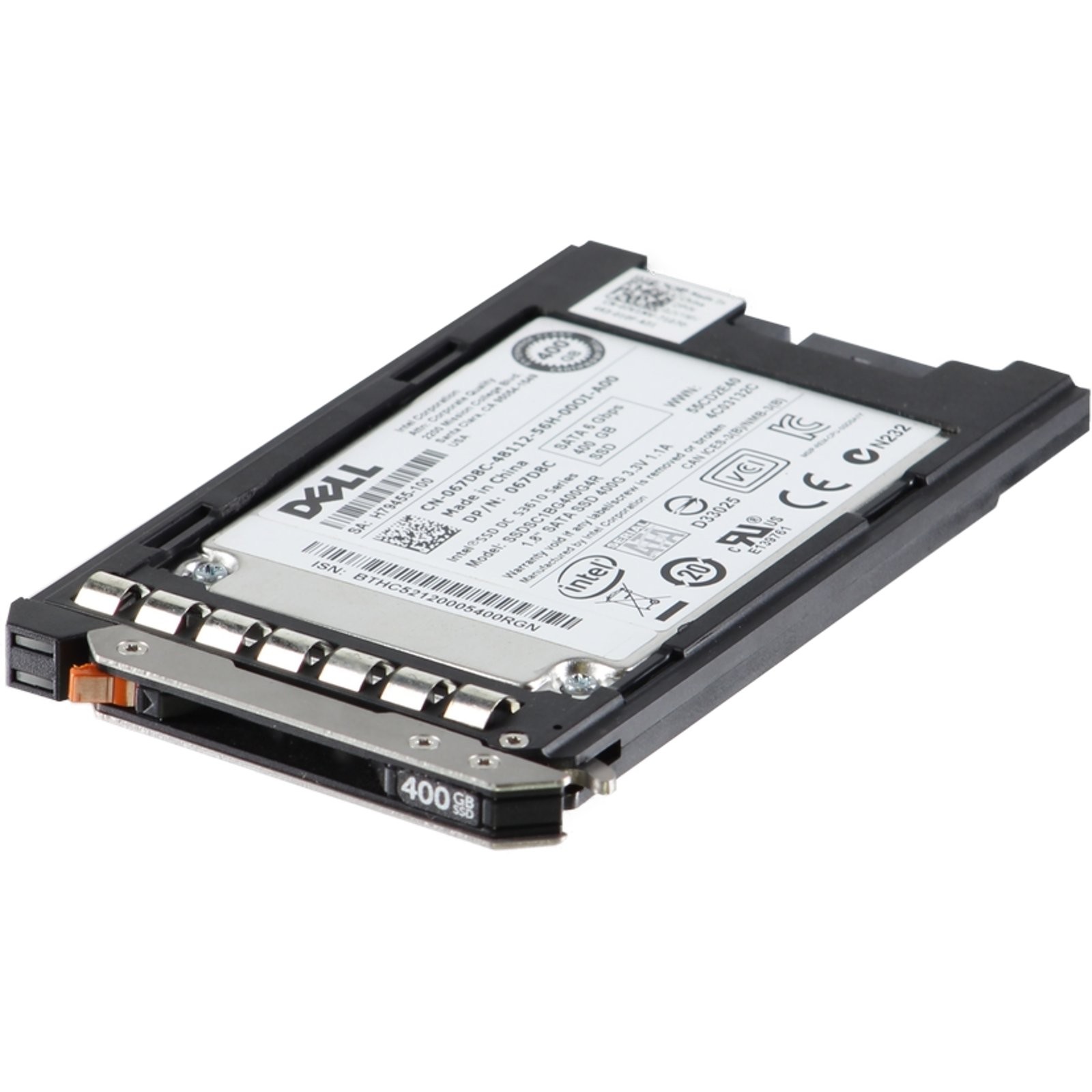 Dell 400GB 6Gbps SATA MU MLC 1.8 SSD S3610 CPO (67D8C-R)