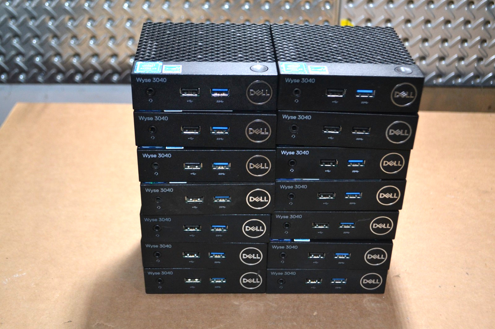 LOT OF 14 Dell Wyse 3040 Thin Client Atom x5 – NO SSD – (NO AC ADAPTERS)