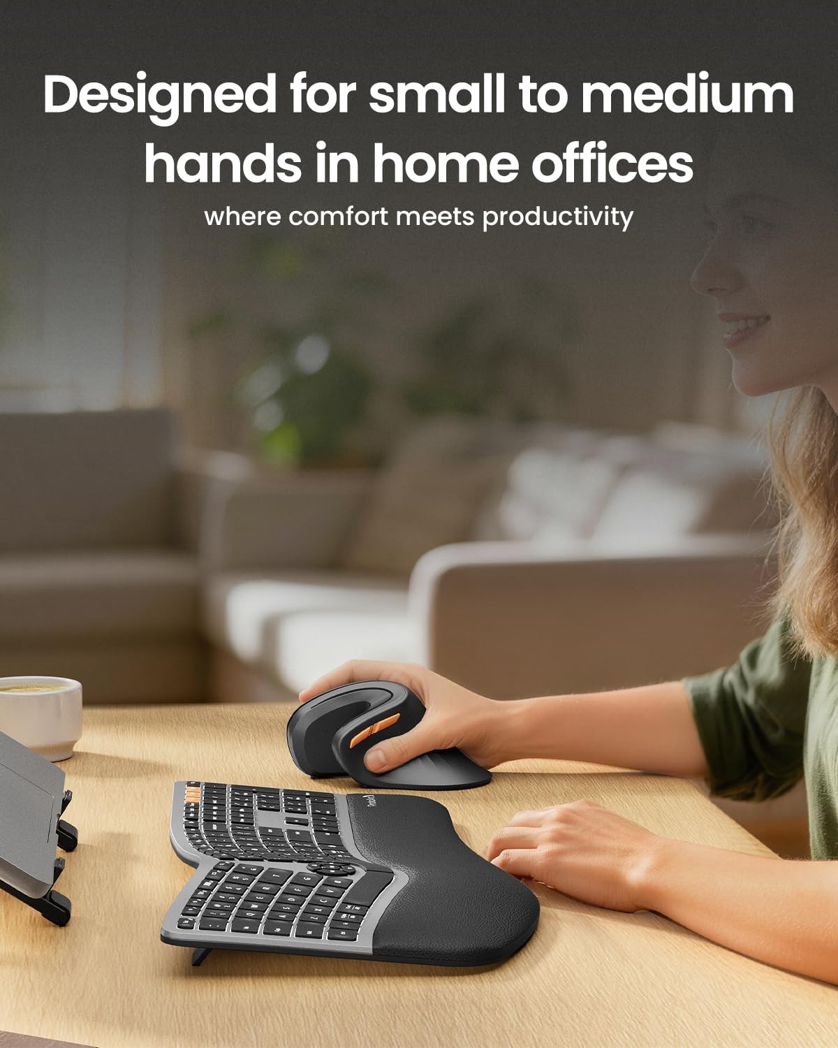 Ergonomic , EM11 NL Bluetooth Rechargeable Wireless Vertical , 3 Multi-Device…