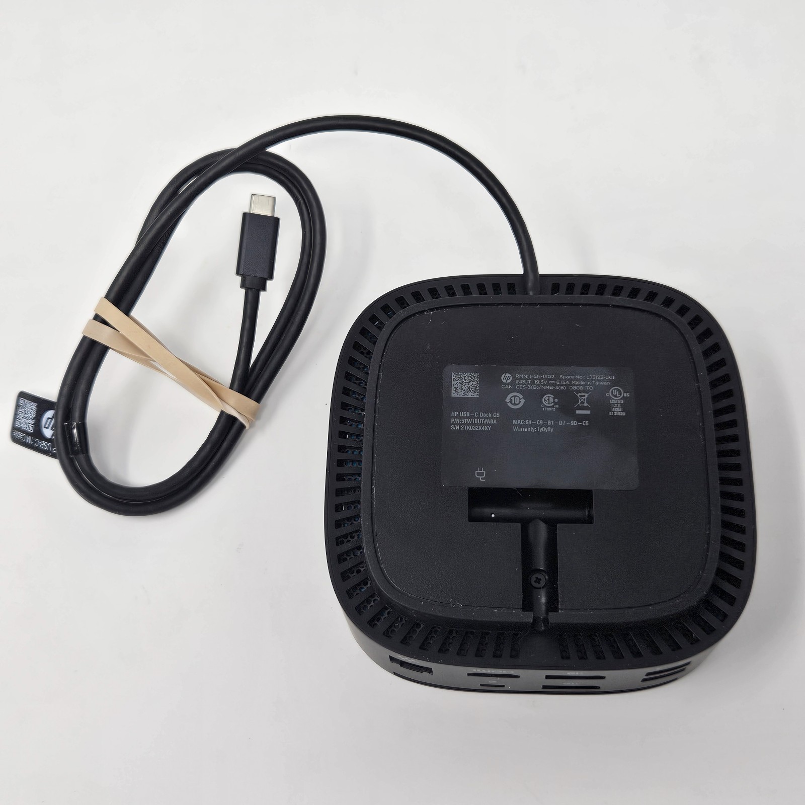 HP HSN-IX02 USB-C G5 Docking Station (NO ADAPTER INCLUDED)