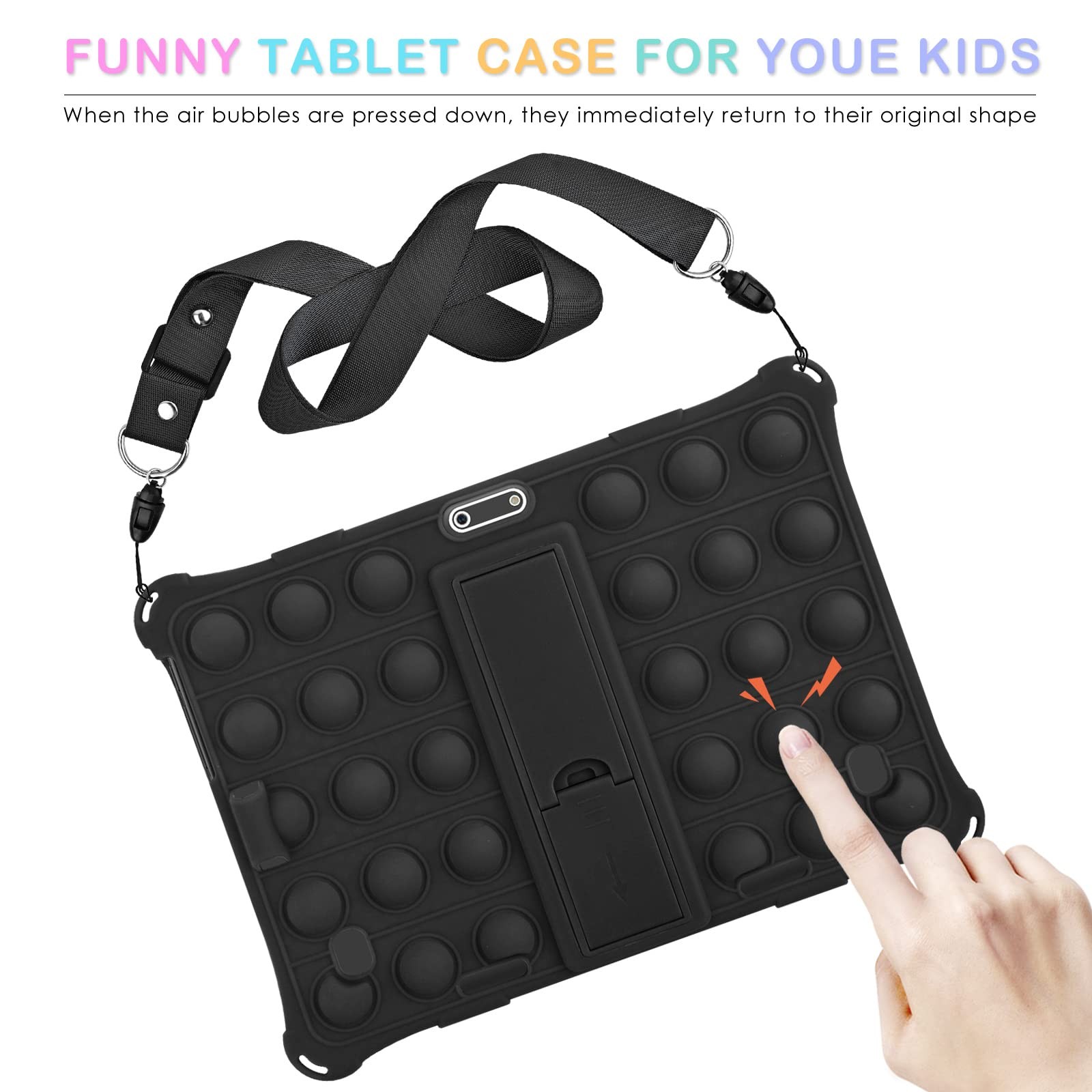 DETUOSI Silicone Case Compatible with Dragon Touch Notepad K10, 10 inch Universa