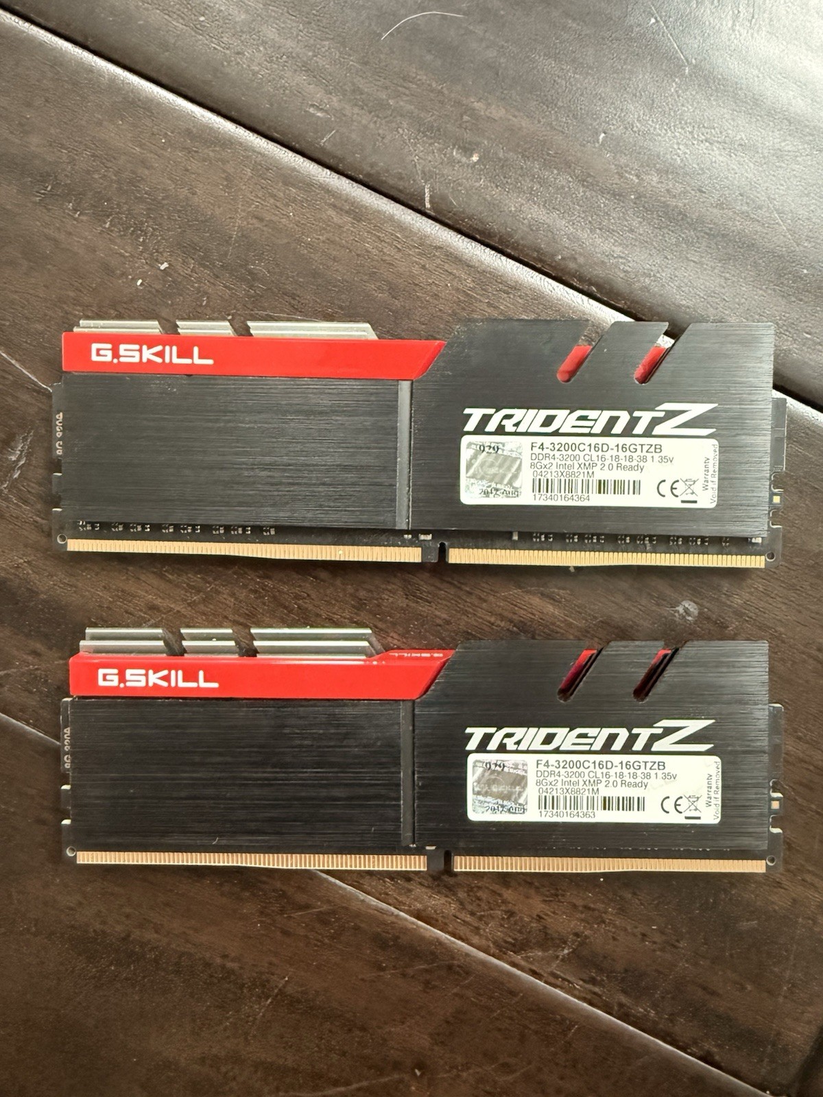G.SKILL TridentZ DDR4-3200 16GB (2x8GB) RAM Intel XMP 2.0 Ready