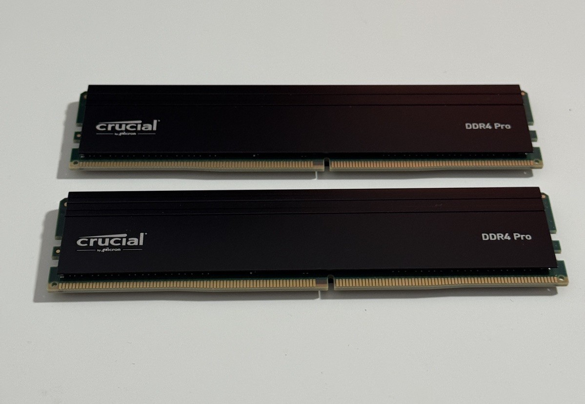 Crucial Pro 32GB (2x16GB) DDR4-3200MHz CL22 RAM Kit (Intel/AMD) compatible