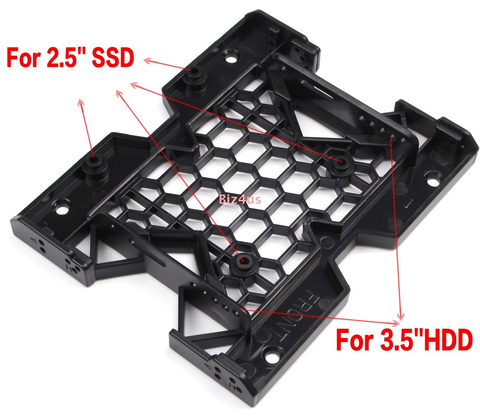 2x 5.25″ to 3.5″ 2.5″ SSD Hard Drive Bay Computer Case Adapter Mounting Bracket